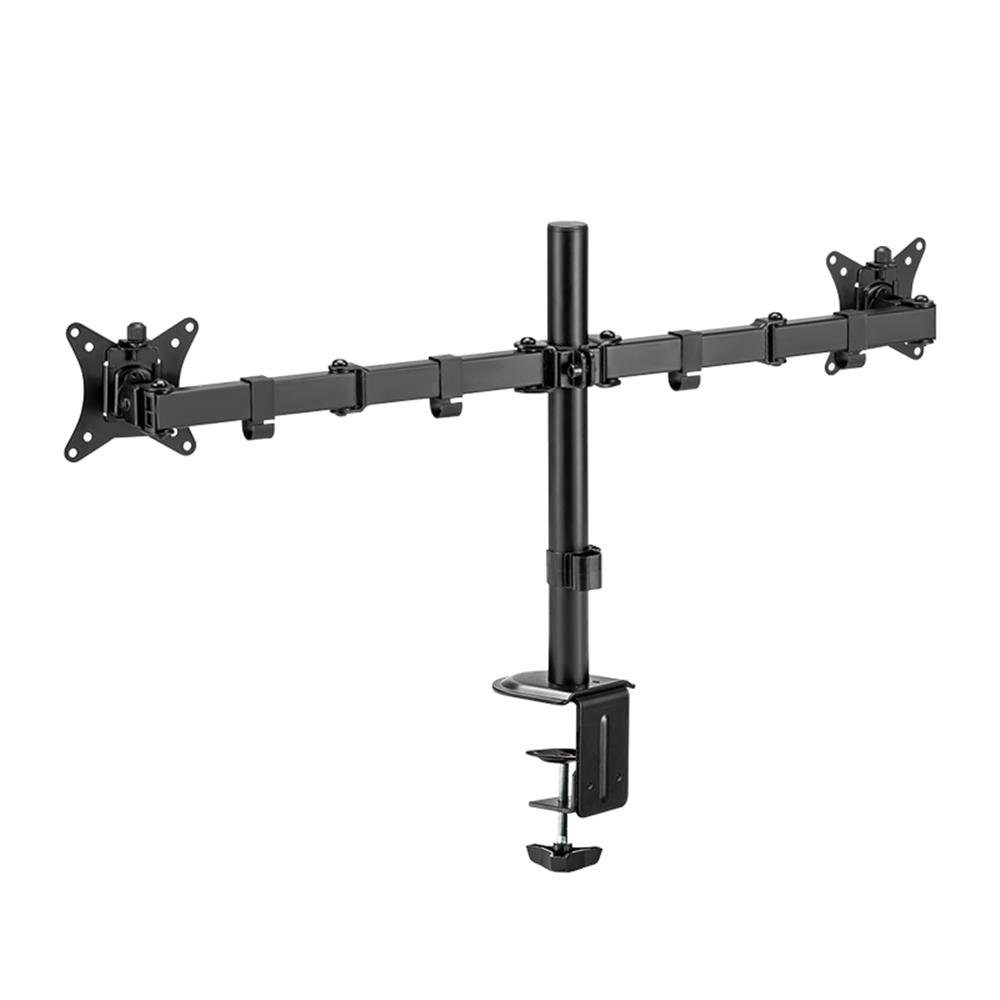 LogiLink Monitor-Halterung BP0172, (2-fach, 17-32", Armlänge: je 376 mm, Aluminium)