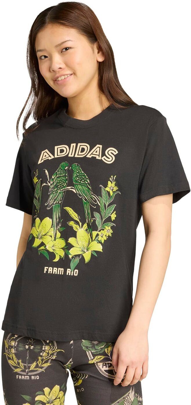 adidas Sportswear Kurzarmshirt FARM GFX TEE 2 BLACK günstig online kaufen