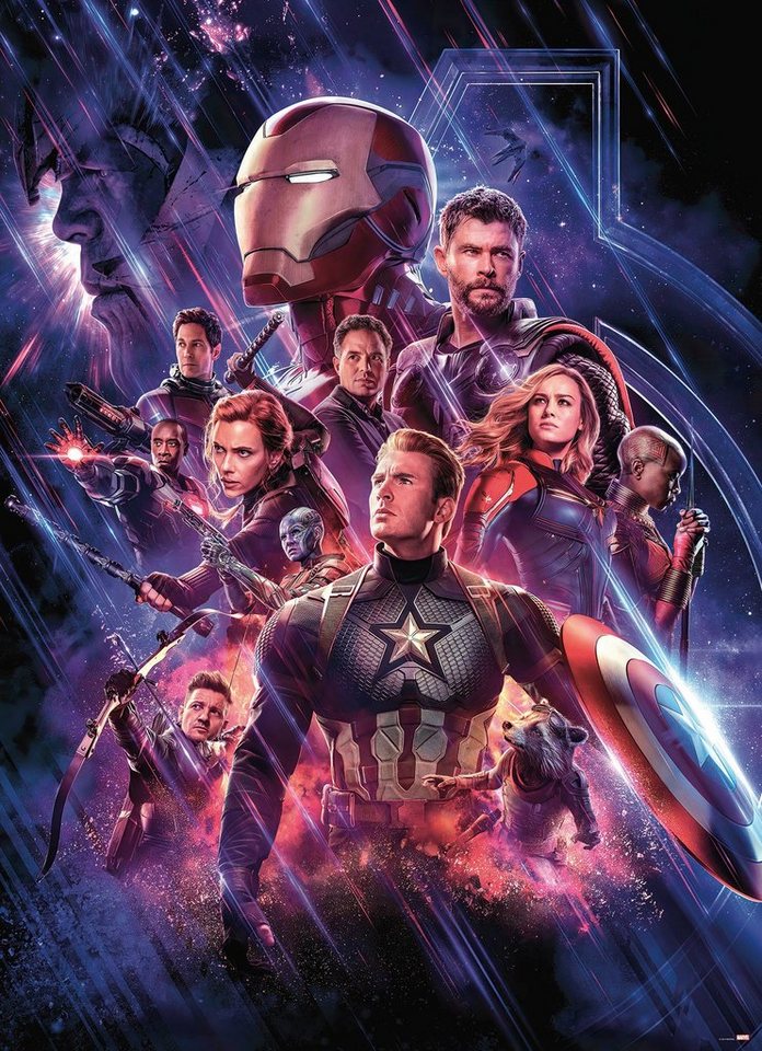 Komar Fototapete Avengers Endgame Movie Poster, (1 St), 184x254 cm (Breite  x Höhe), inklusive Kleister