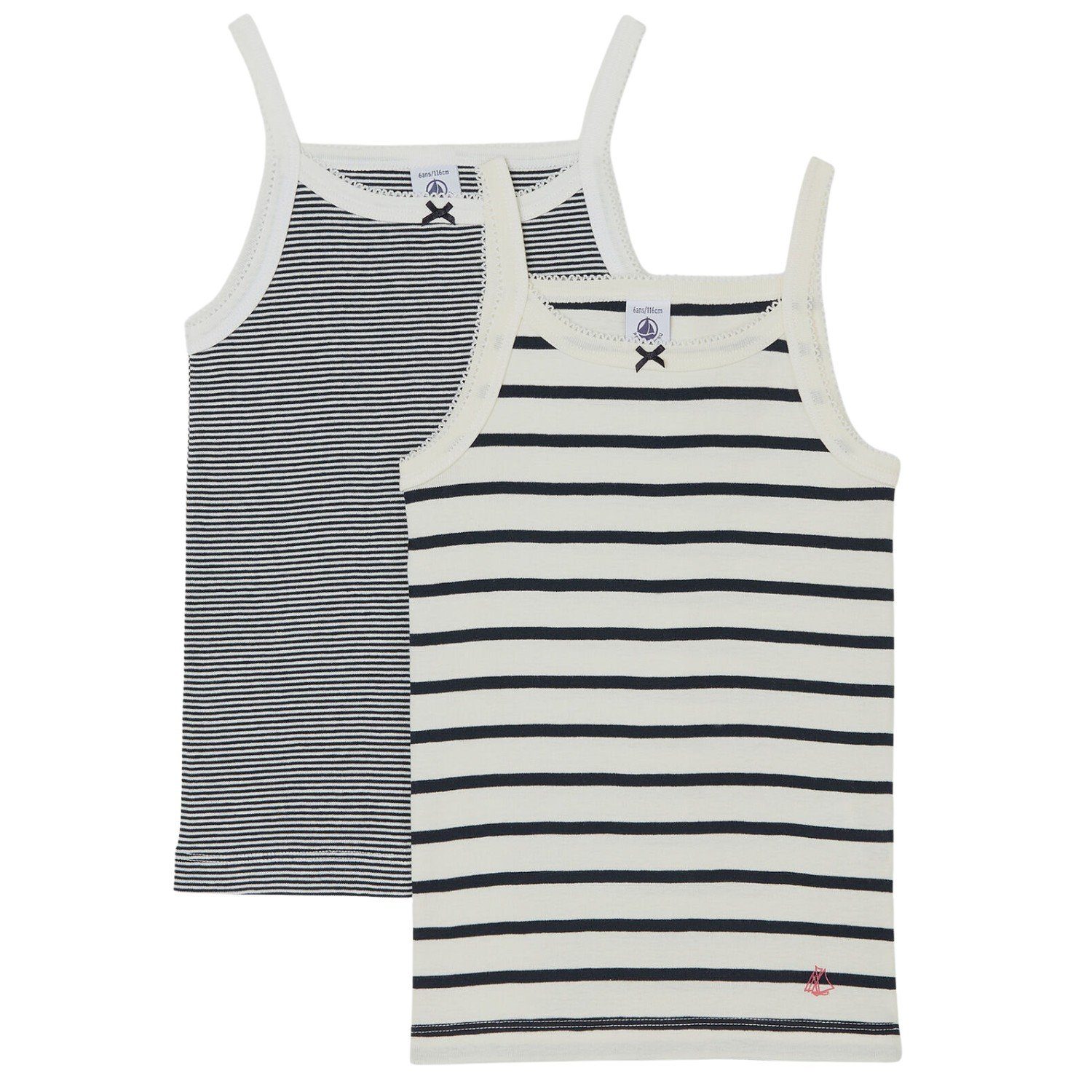 Petit Bateau Unterhemd Petit Bateau Mädchen Майки-Set