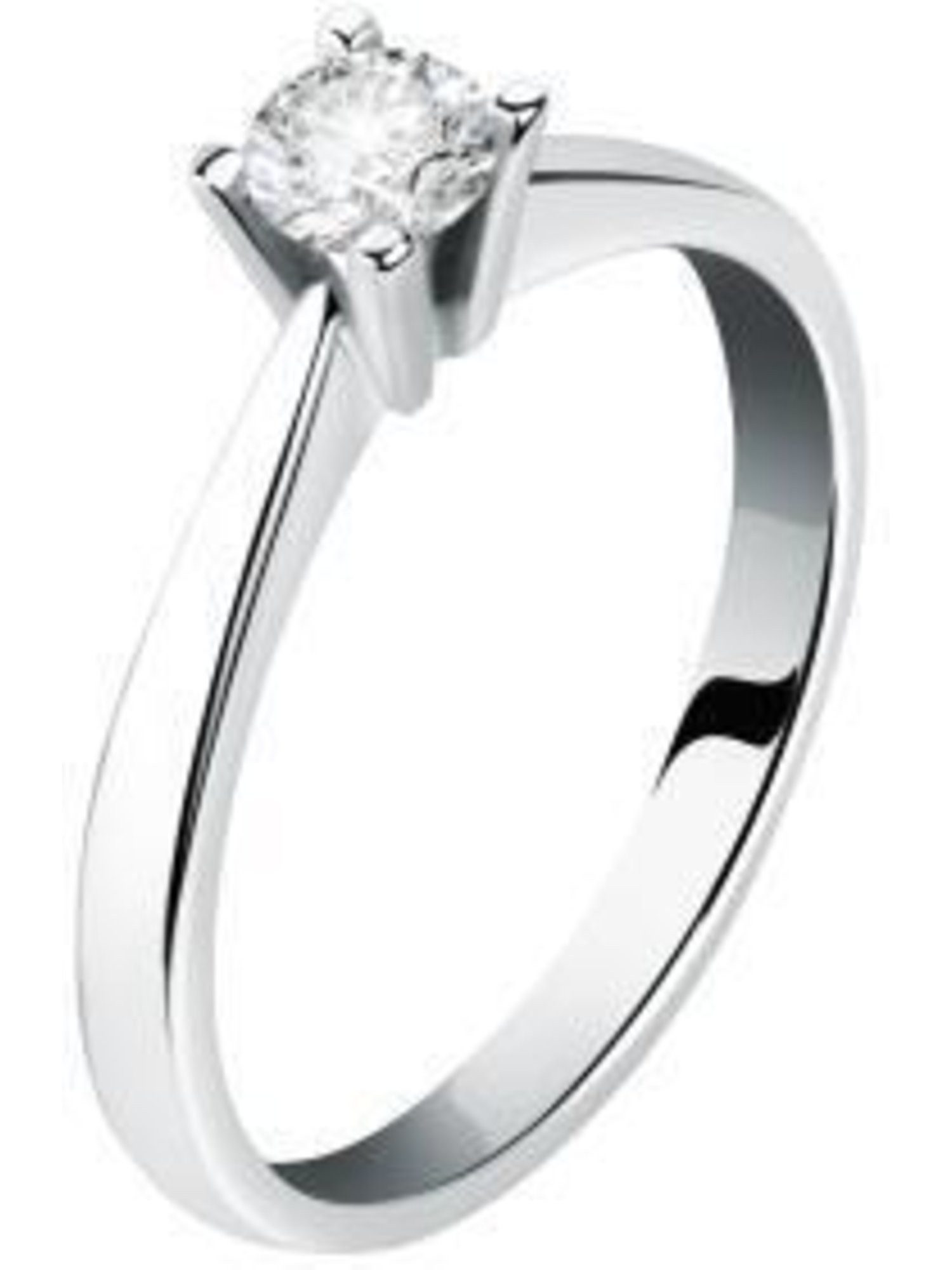 CHRIST Diamantring CHRIST Damen-Damenring 750er Weißgold 1 Diamant