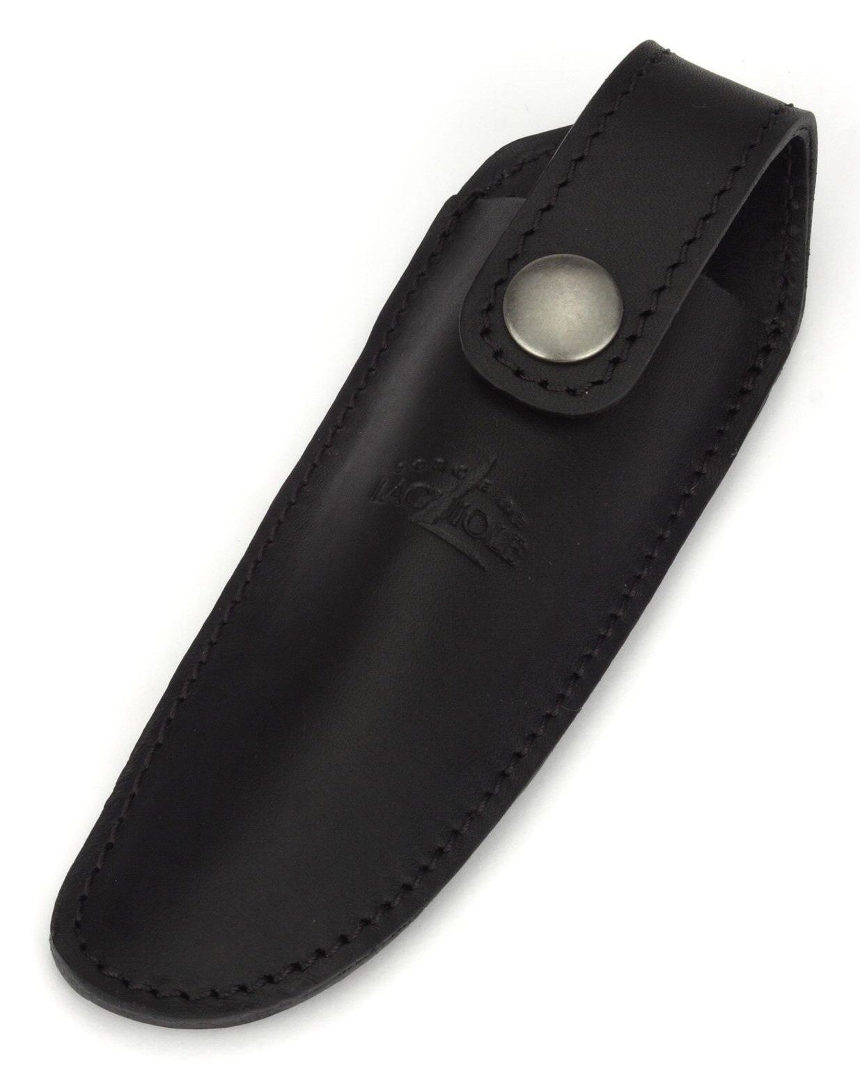 Forge de Laguiole Ножиtasche A 3 N, Gürteletui für Laguiole Ножи mit 11/12cm Grifflänge - Leder schwarz