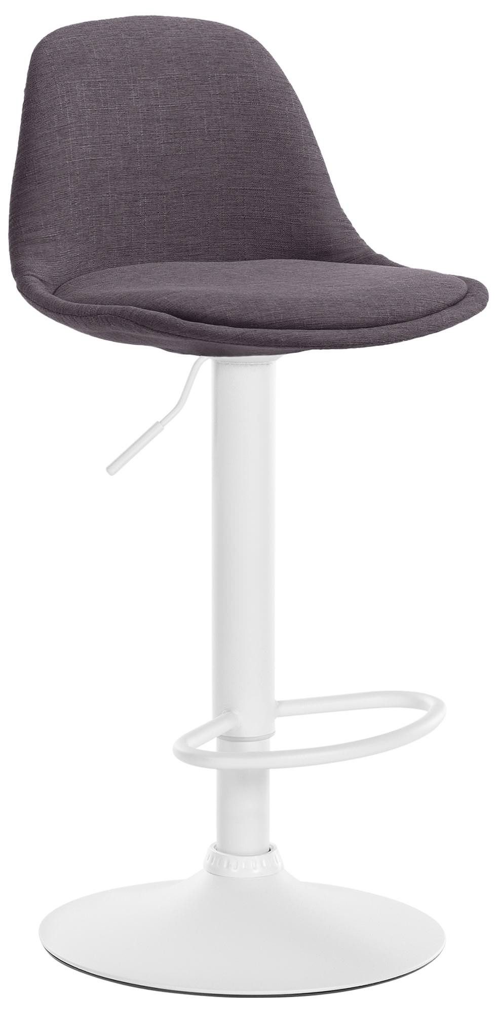 CLP Barhocker Kiel Stoff, mit Lehne und Fußstütze