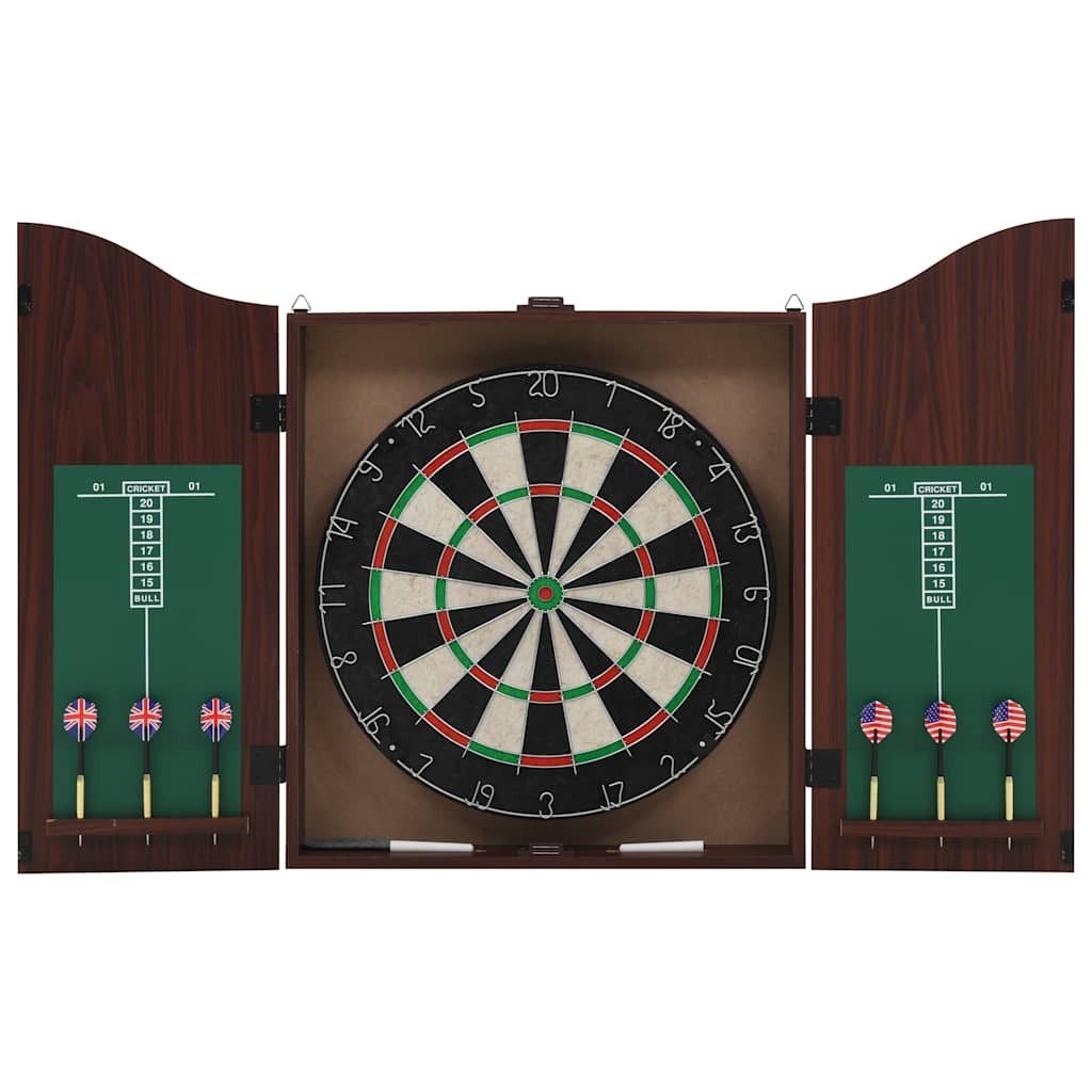 Dartpfeil Professionelles Dartboard Sisal mit Schrank und 6 Dartpfeilen