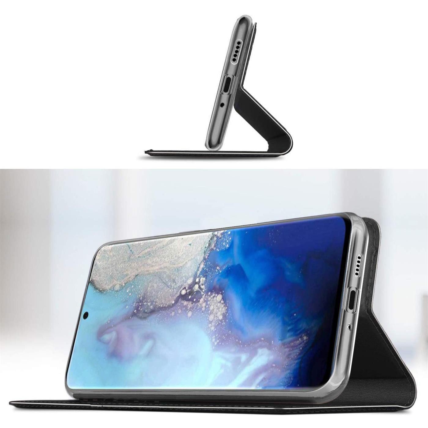CoolGadget Handyhülle Klapptasche Wallet Kartenfach für Samsung Galaxy S22 6,1 Zoll, Ultra Slim Flip Case Hülle Klapphülle Cover Schutzhülle – Bild 4 von 5