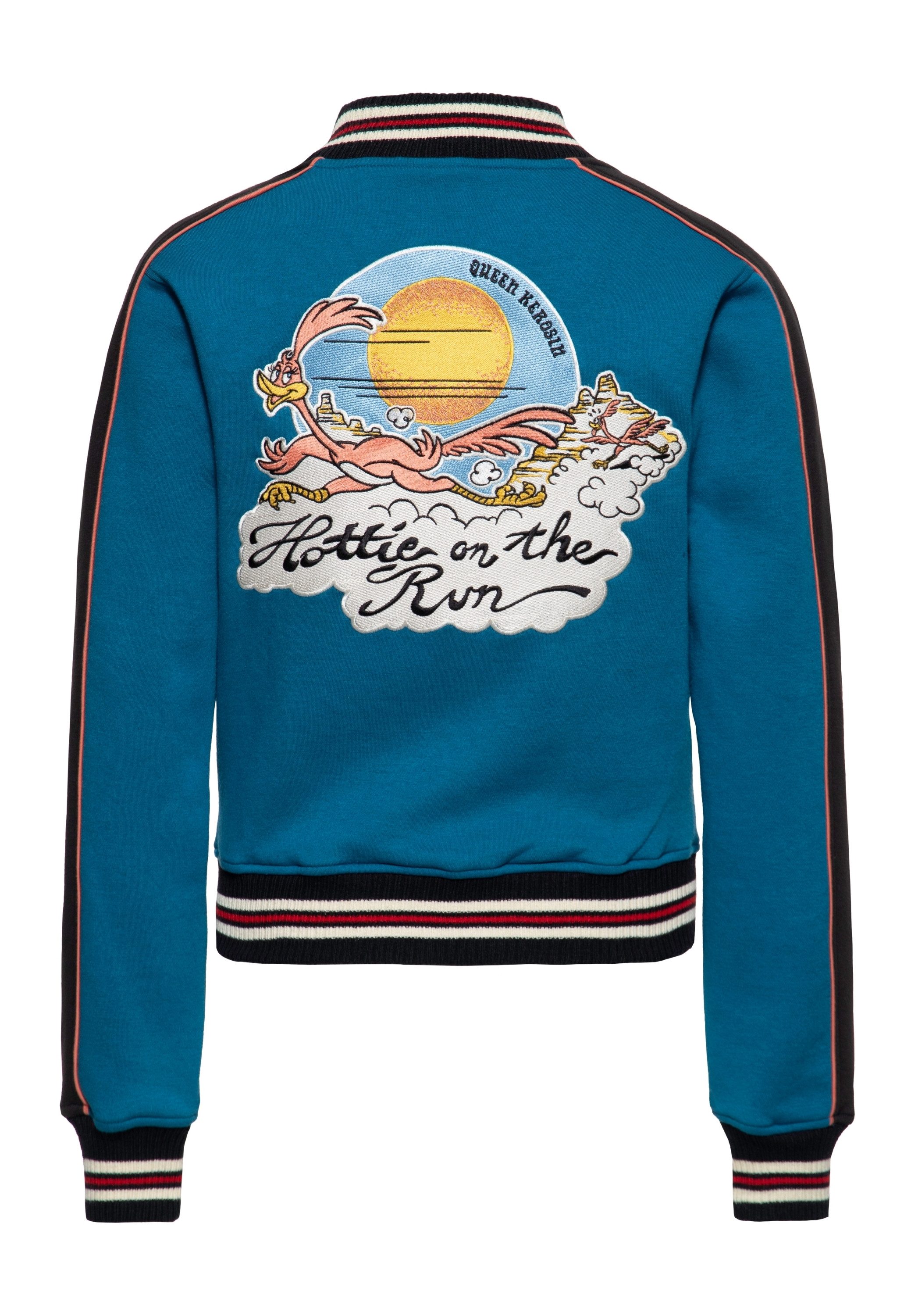 QueenKerosin Collegejacke Hottie On The Run (1-St) mit Chenille-Patch günstig online kaufen