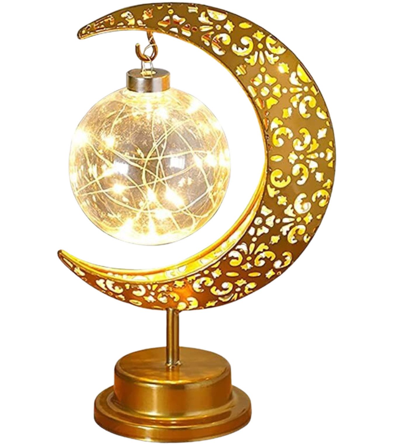 Diyarts Nachttischlampe Stern, LED-Glühbirne, Warmweiß, Langlebiges Metall, günstig online kaufen