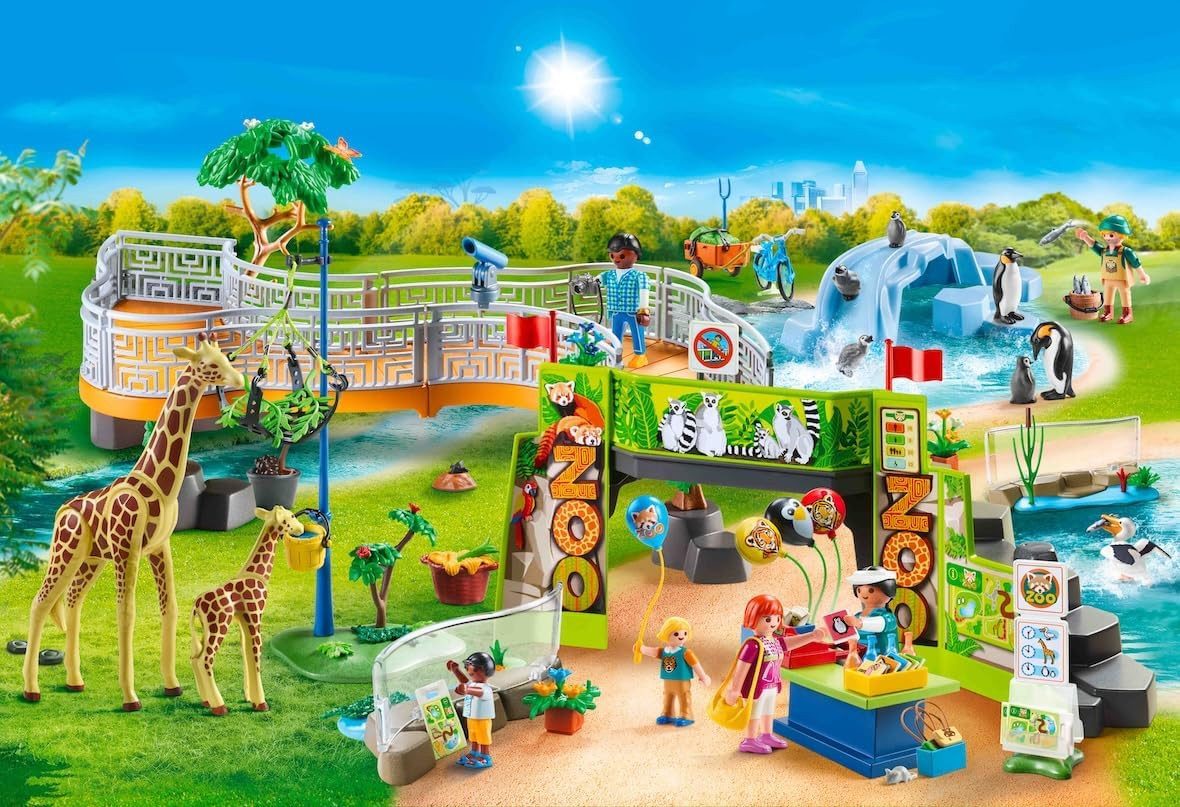 Playmobil® Mein großer Erlebnis-Zoo (71600) Konstruktions-Spielset günstig online kaufen