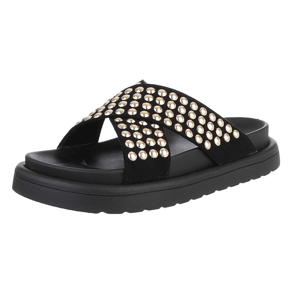 Ital-Design Stylische Damen-Sandalen mit Nieten für Freizeit und Alltag Pla günstig online kaufen