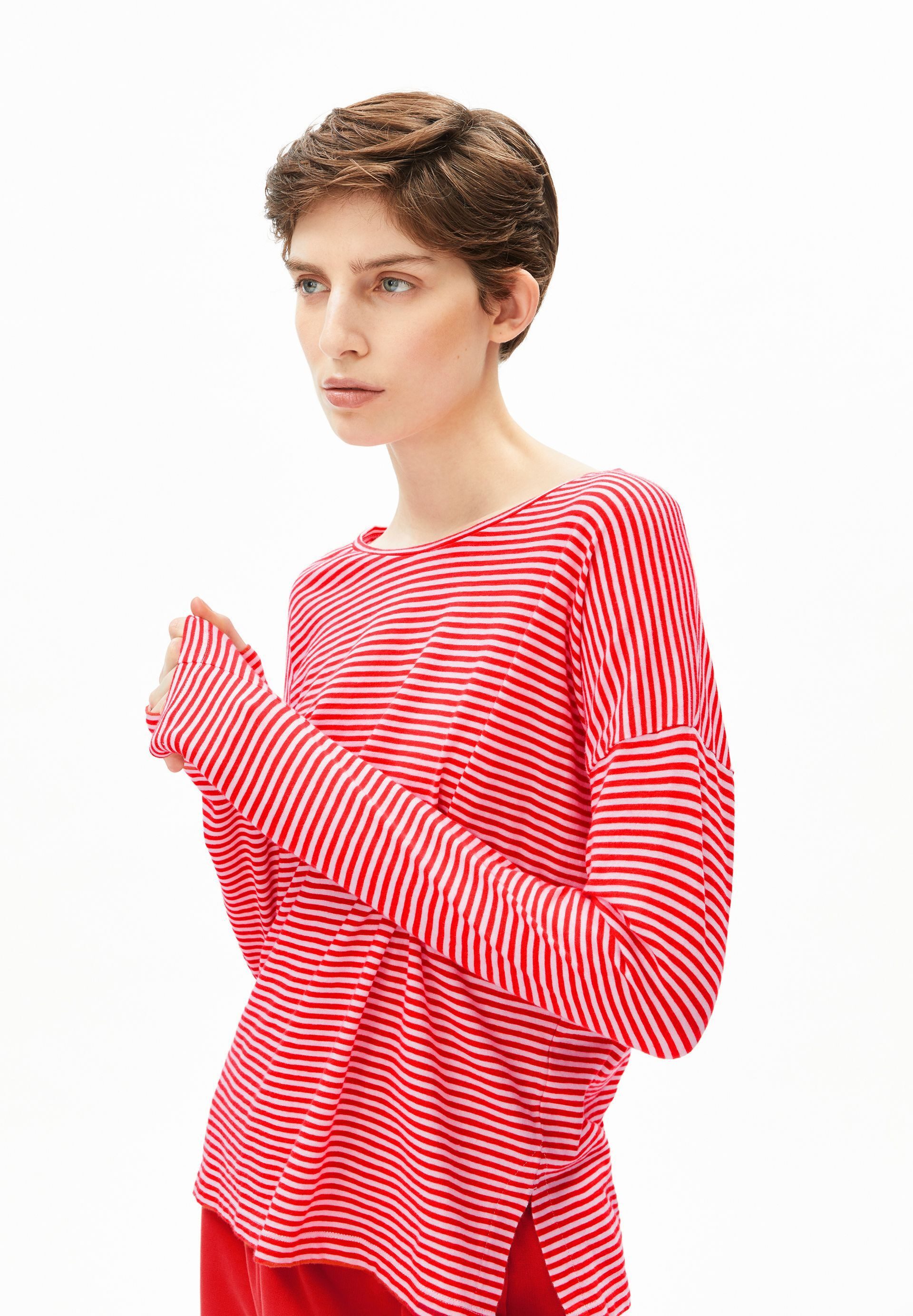 Armedangels Longsleeve XIANAA STRIPES Longsleeve aus Bio-Baumwolle Loose Fit