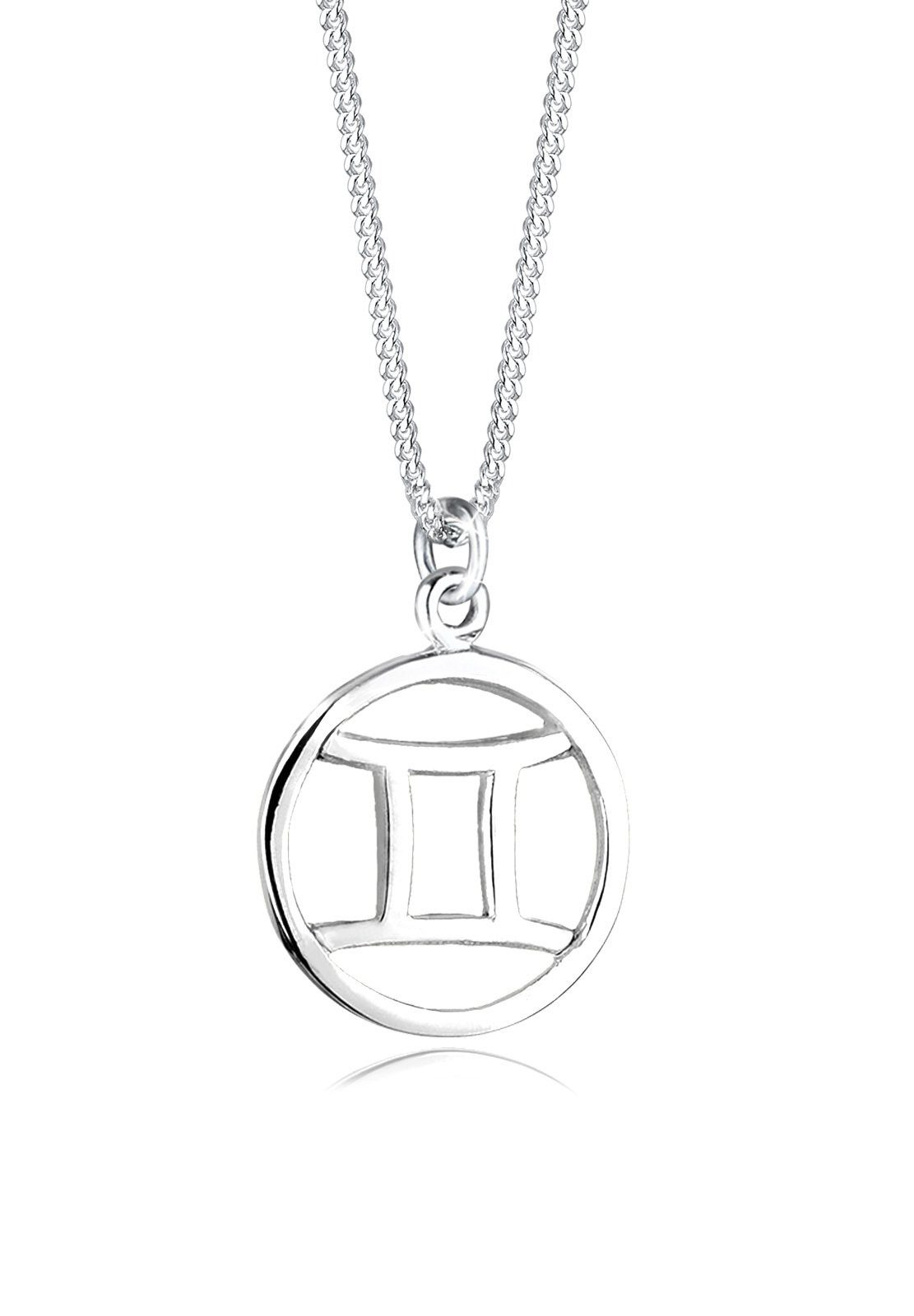 Kette mit Anhänger Zwilling Sternezeichen 925 Sterling Silber