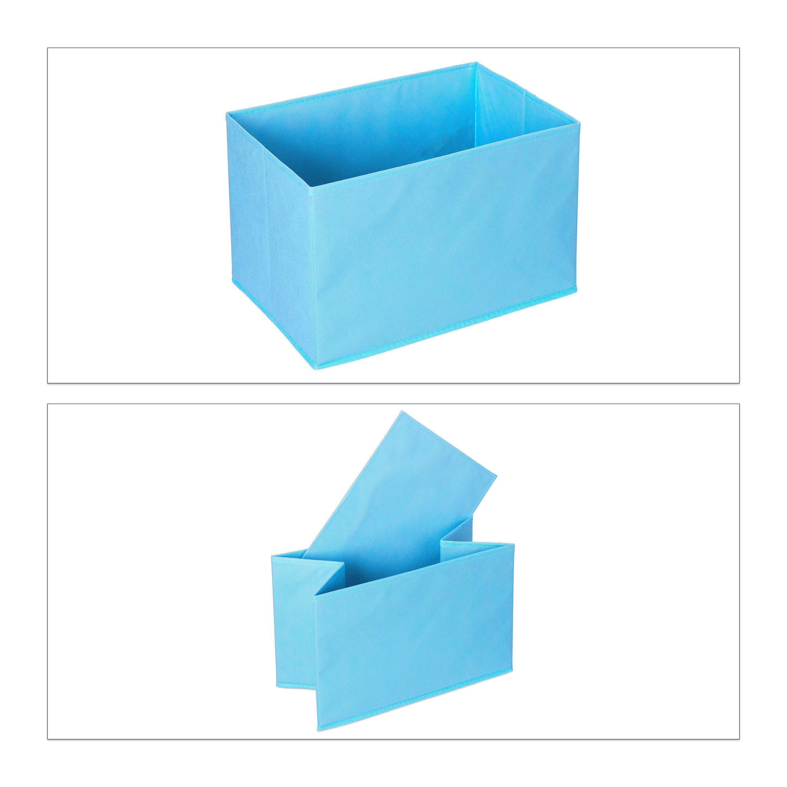 Hellblau Standregal Stoffboxen, Kinderregal A Grau 4 Weiß mit relaxdays
