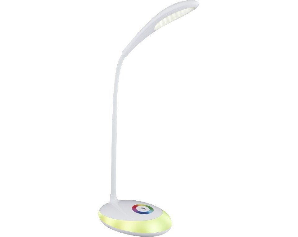 Bewegungsmelder, Globo Schreibtischlampe Tischleuchte LED Globo Lichtfarbe: ohne K (neutralweiß, nicht Dimmbar Minea 48 x RGB) Home-fähig LED, 11 cm, Smart 5.000
