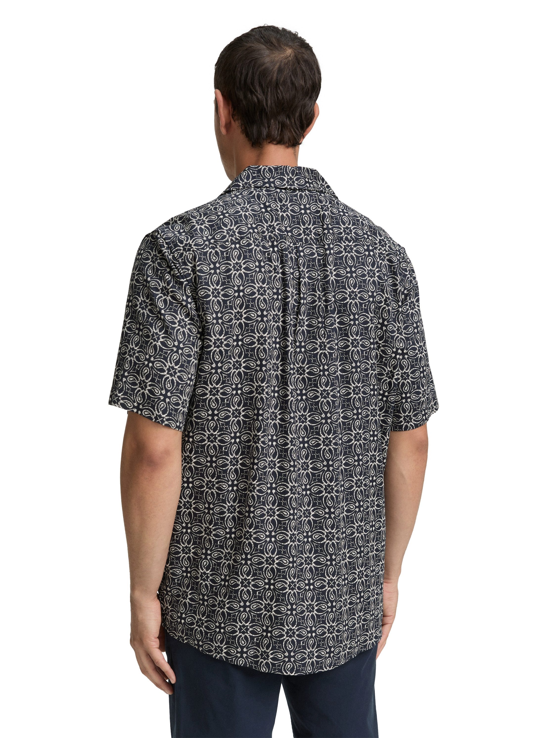 TOM TAILOR Kurzarmhemd mit All-Over Print günstig online kaufen