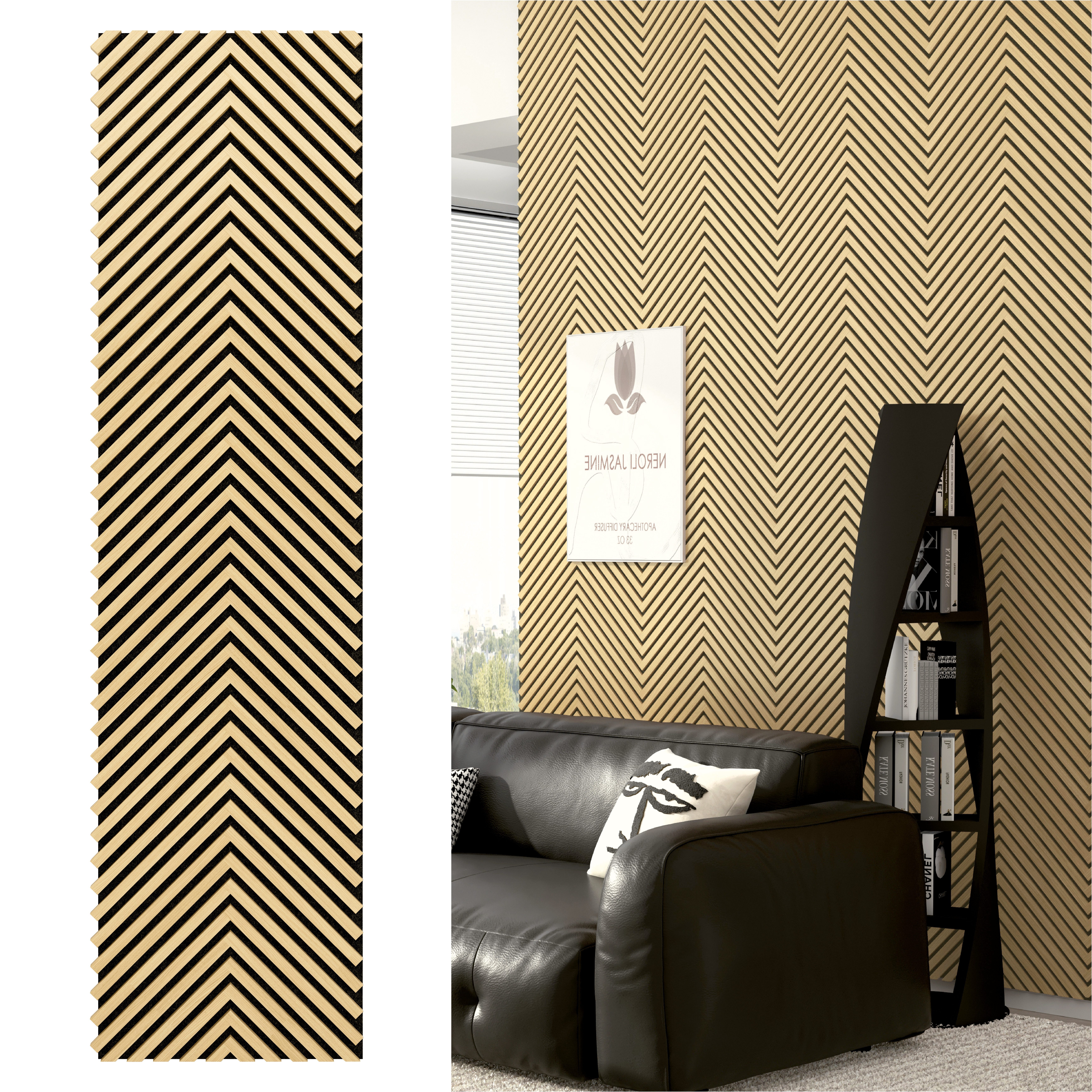 SONIDO 3D Wandpaneel Herringbone Akustikpaneele mit günstig online kaufen