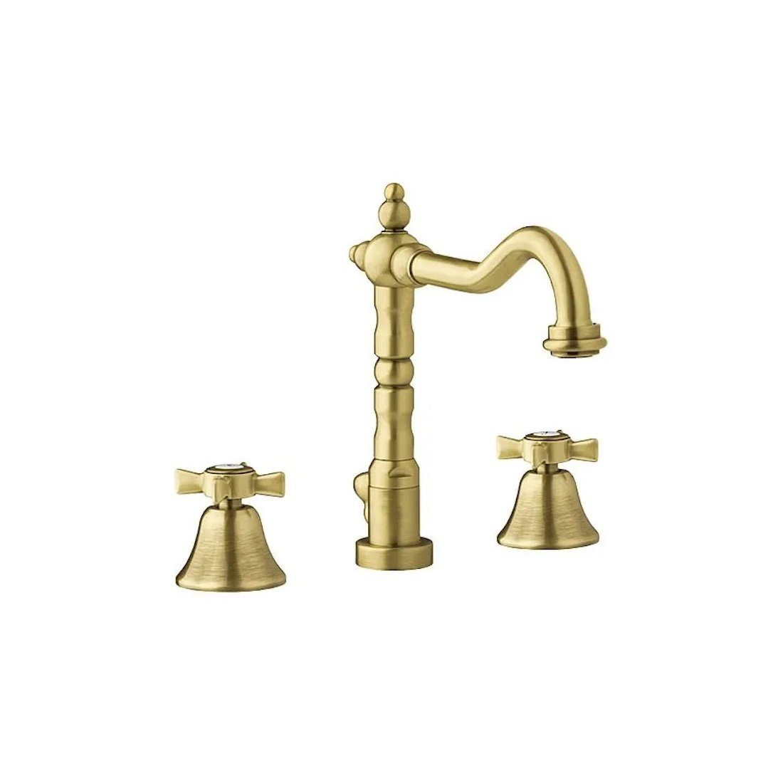 TRIZERATOP Waschtischarmatur Retro 3-Loch Waschtischarmatur Altgold, Bronze (Retro 3-Loch Waschtischarmatur Altgold, Bronze, Retro 3-Loch Waschtischarmatur Altgold, Bronze)