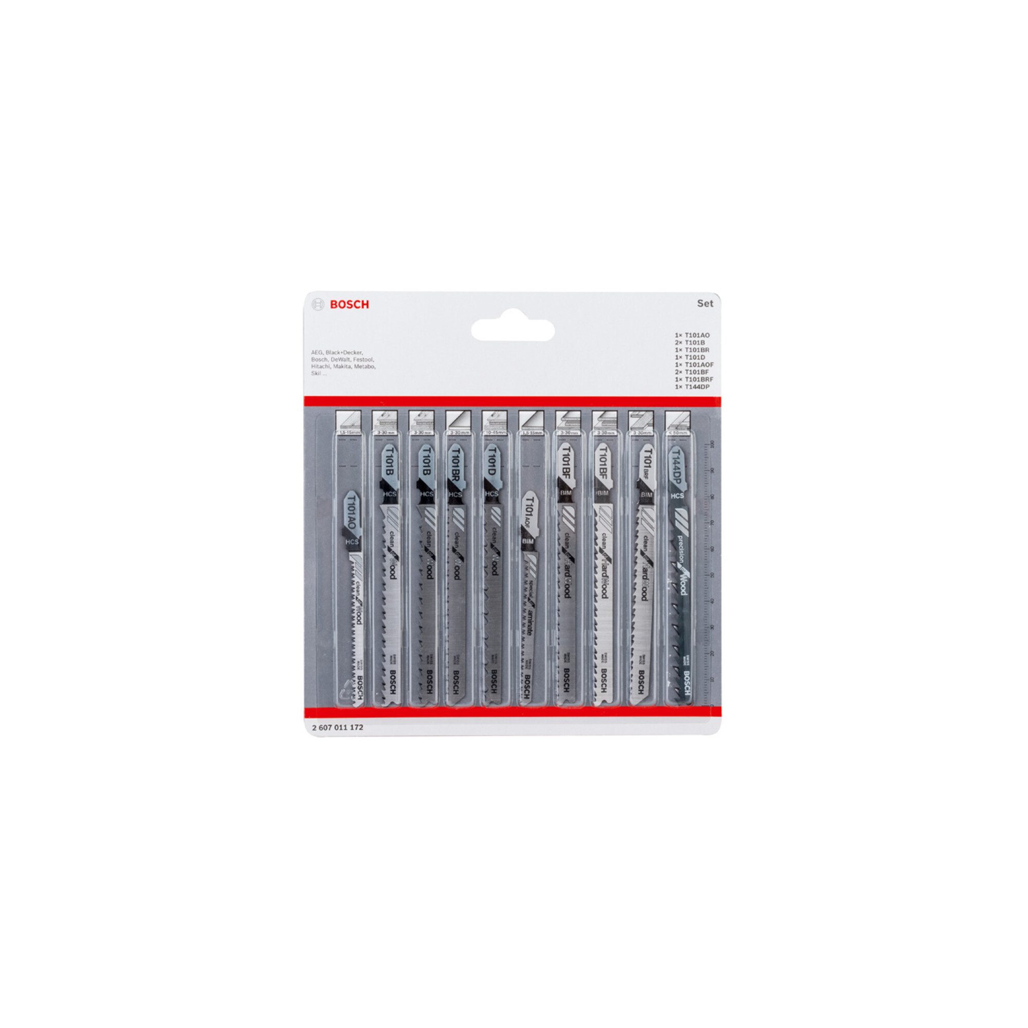 Bosch Professional Stichsäge Bosch Stichsägeblatt-Set Clean Precision 10-teilig