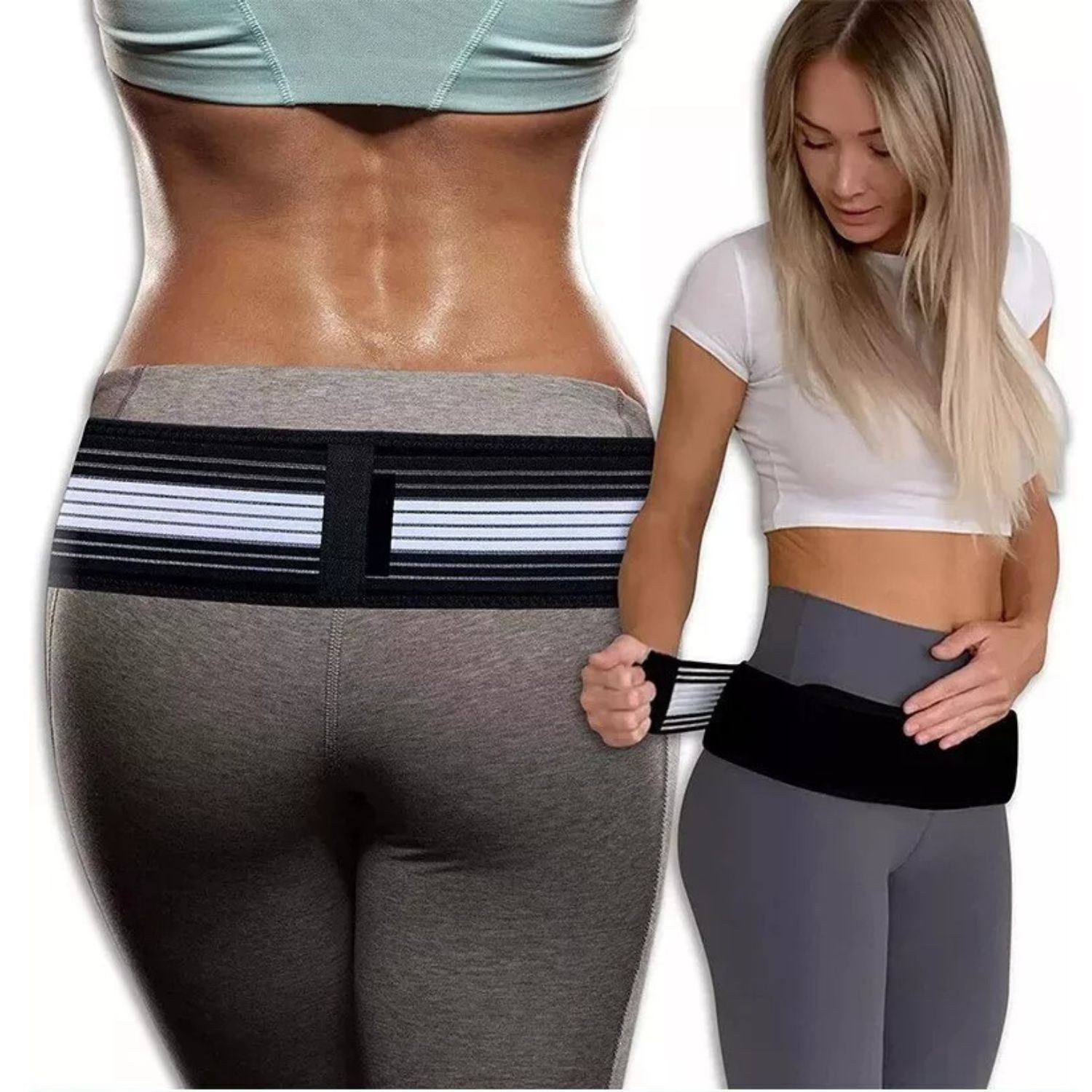 SQAUT® Bauch- und Rückenstützgürtel Rückenstützgürtel mit Lendenstütze, Rückenbandage & Rücken Gürtel