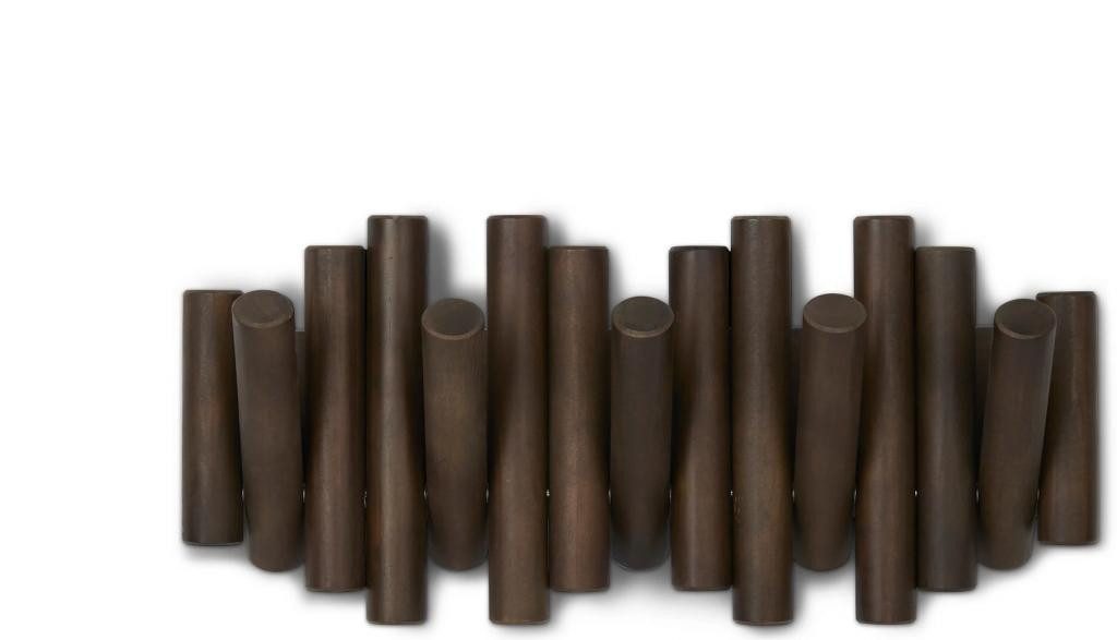 Umbra Garderobenhaken Picket mit 5 Garderobenhaken Garderobenleiste Wandhaken Kleiderhaken, 5 Klapphaken
