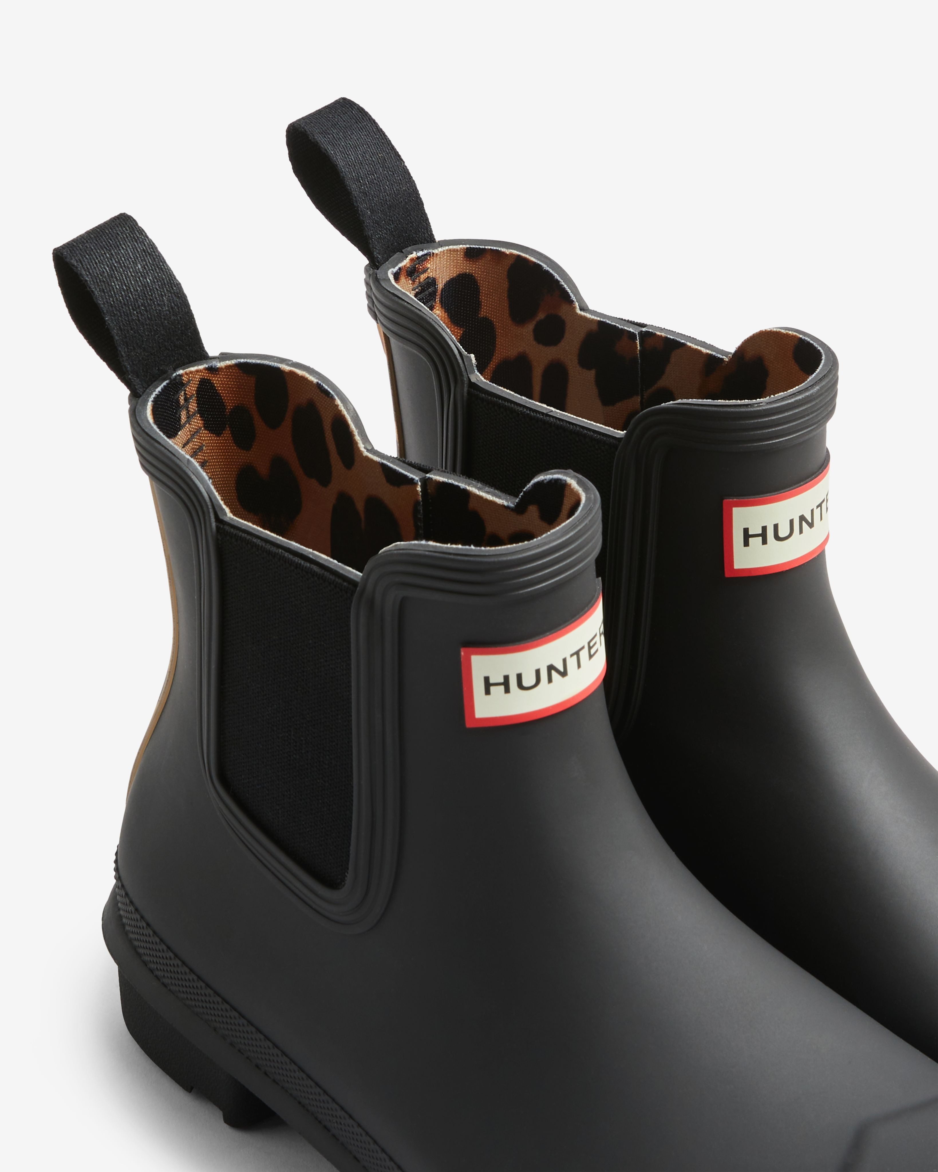 Hunter WOMENS ORIGINAL CHELSEA LEOPARD BACKSTRA Gummistiefel wasserdicht – Bild 5 von 5