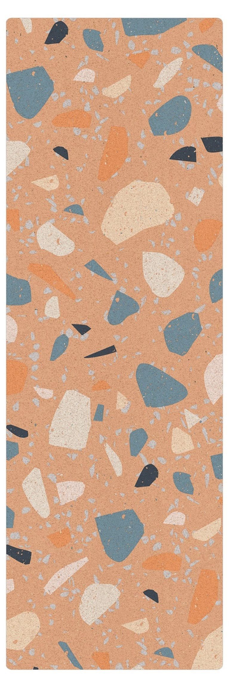 Bilderdepot24 Läufer Teppich Kork Flur Küche Muster Terrazzo lang modern funktional