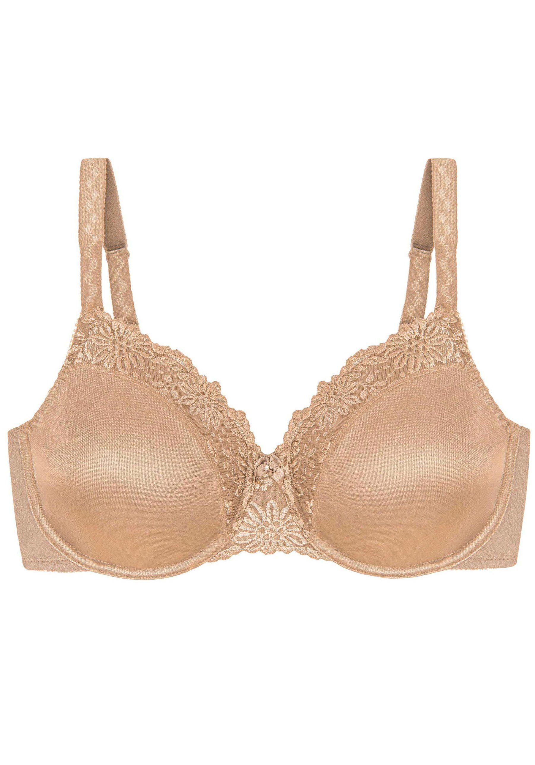 Soft Cup Spitzendetails W toffee Bügel-BH C-F, Minimizer-BH Triumph Ladyform mit