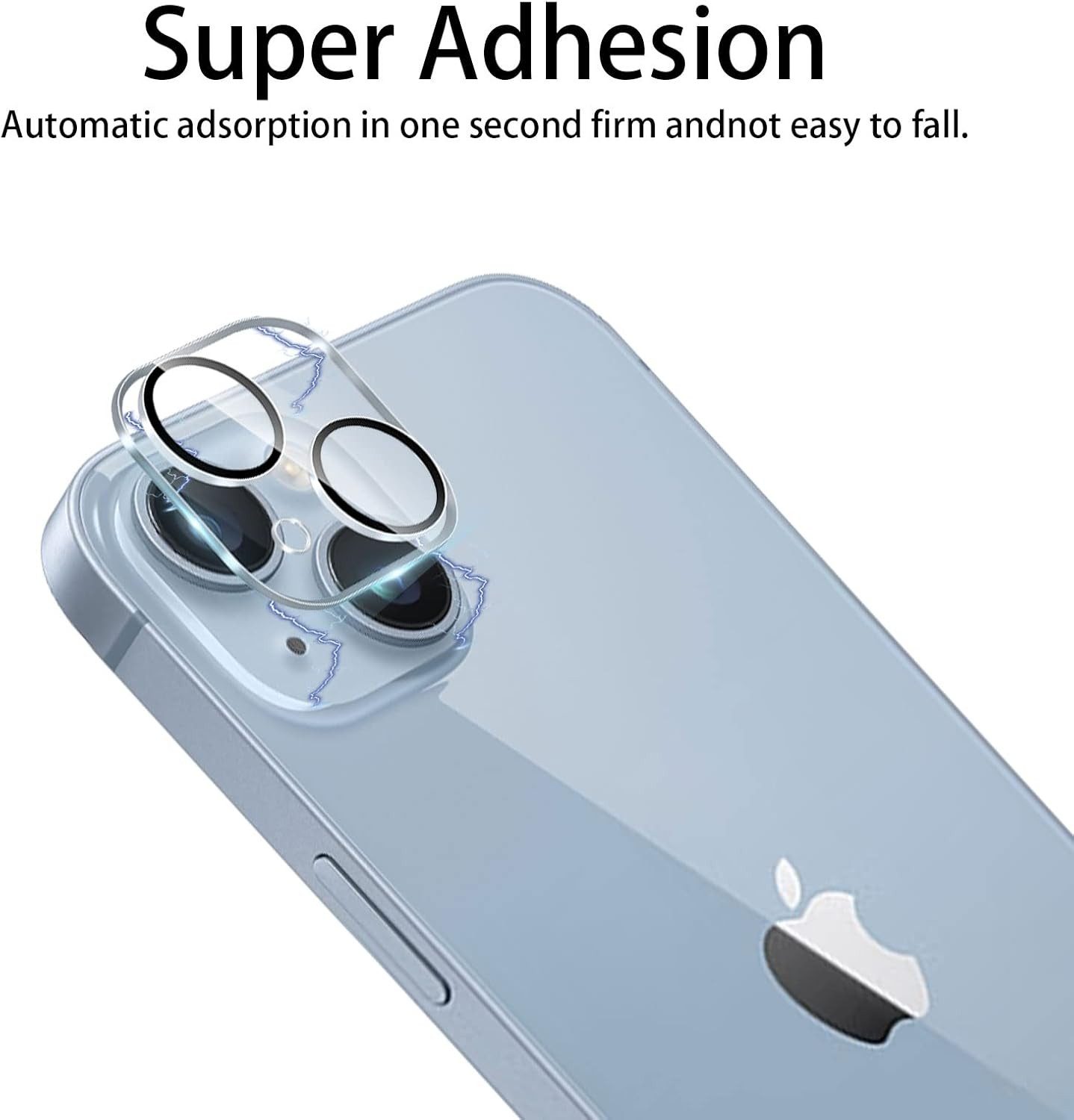 MSM Kameraschutzglas 3X 3D Kameraglas für Apple iPhone 14 / 14 Plus Schutz Panzerfolie KLAR – Bild 4 von 5