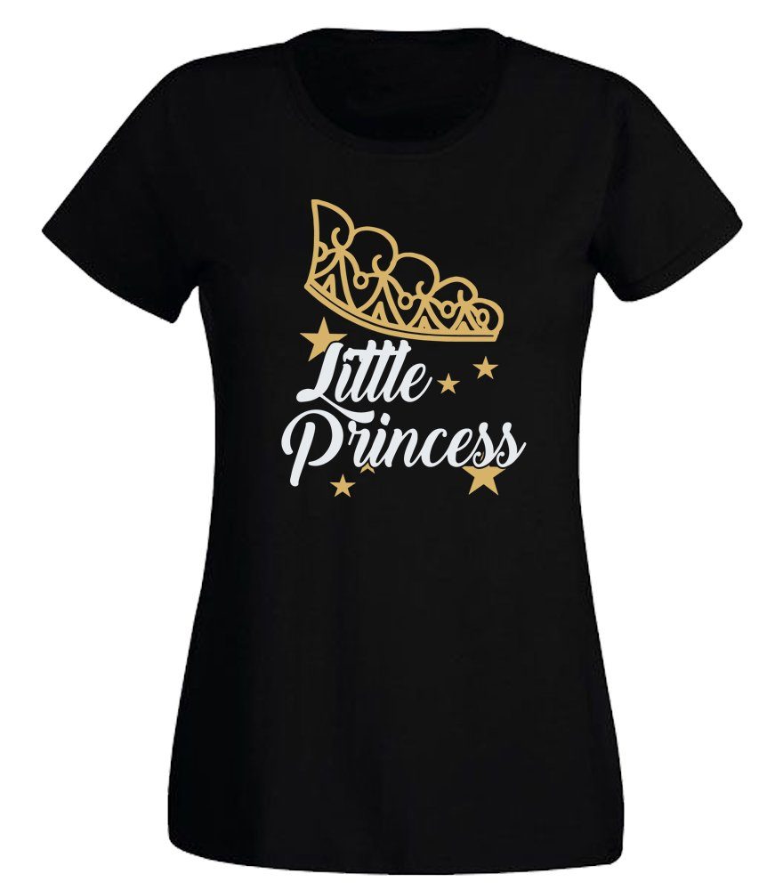 G-graphics T-Shirt Damen T-Shirt - Little Princess Slim-fit, mit trendigem Frontprint, Aufdruck auf der Vorderseite, Spruch/Sprüche/Print/Motiv, für jung & alt