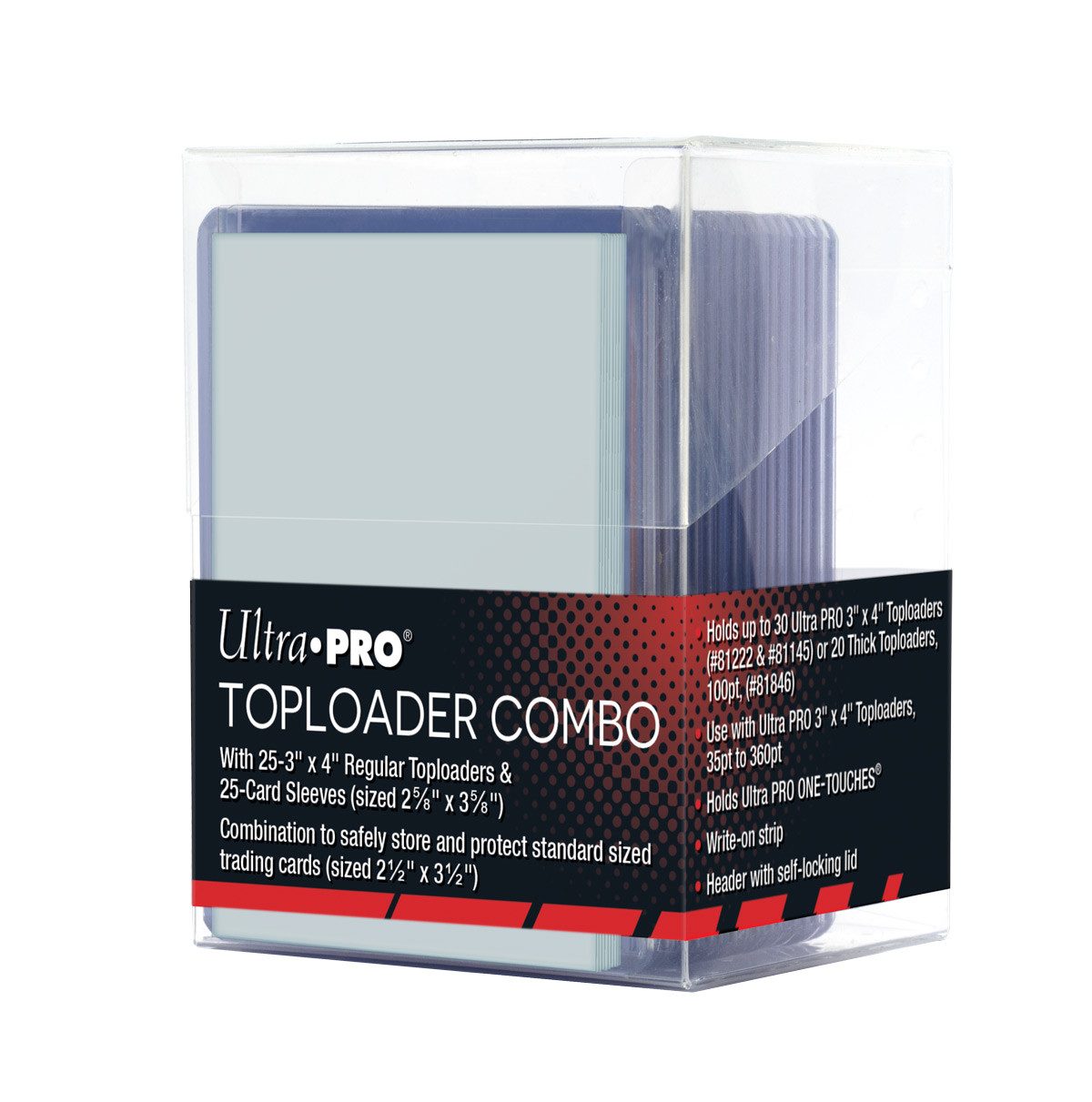 UltraPRO Sammelkarte Toploader Combo - 3" x 4" Regular Toploader & Card Sleeves