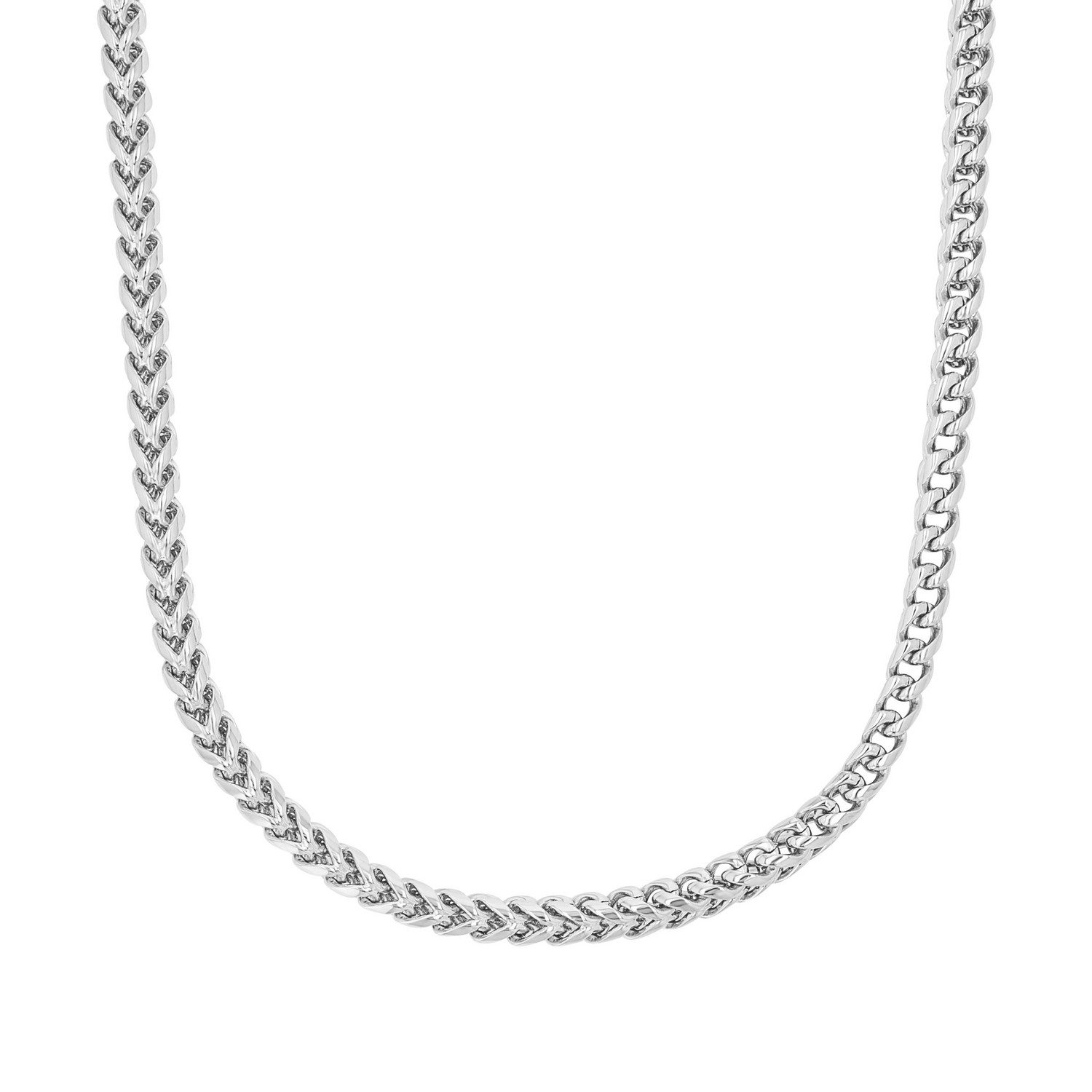 Kette ohne Anhänger Schmuck Geschenk Edelstahl Fuchsschwanzkettenglieder