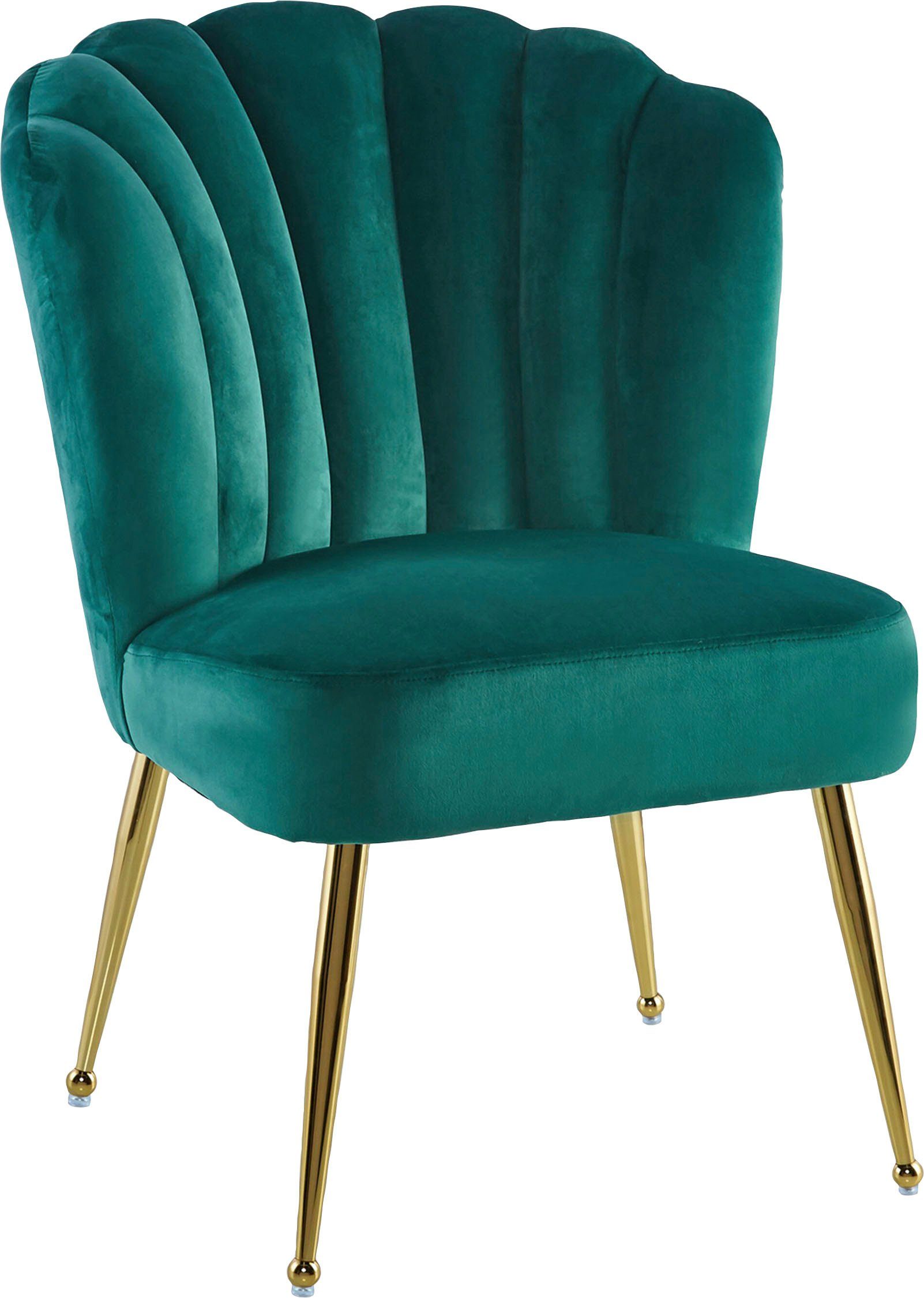 Kayoom Esszimmerstuhl Stuhl Pippa, Rückenlehne im Retro-Stil, ausgefallene Rückenlehne (1 St), samtweicher Bezug, Eye-Catcher im Raum, ausgefallene Rückenlehne