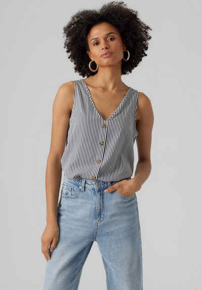 Vero Moda Shirttop auch mit V-Ausschnitt hinten