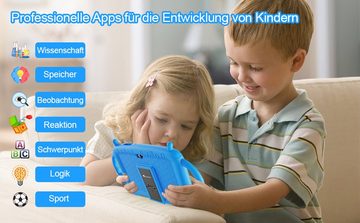 Semeakoko Tablet (7", 32 GB, Android 12, 2,4G, Kinder Tablet im Quad Core 1,6 GHz Kleinkind mit Stoßfestem Gehäuse)