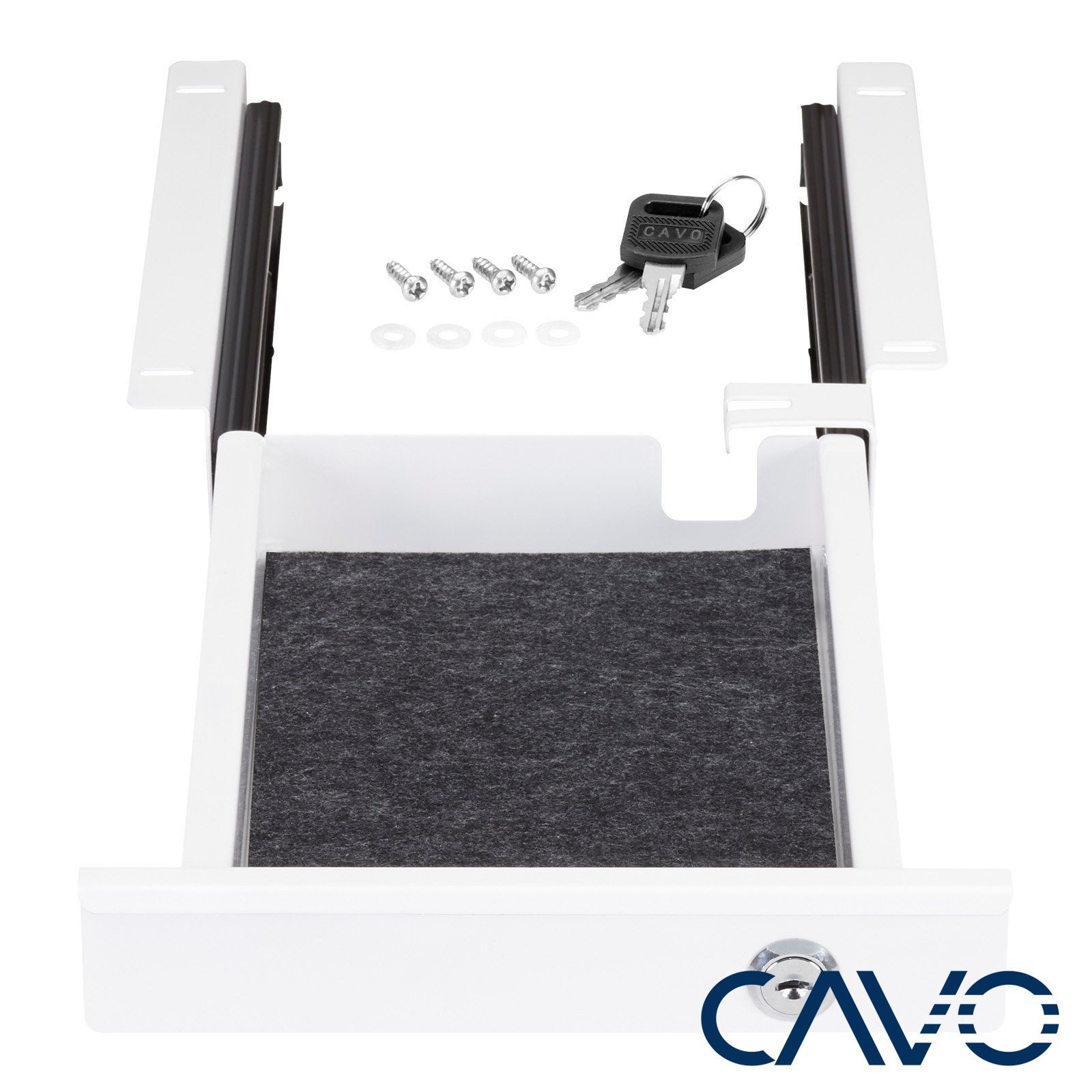 CAVO Schublade Dokumentenschublade Unterbauschublade für Schreibtisch, Brei günstig online kaufen