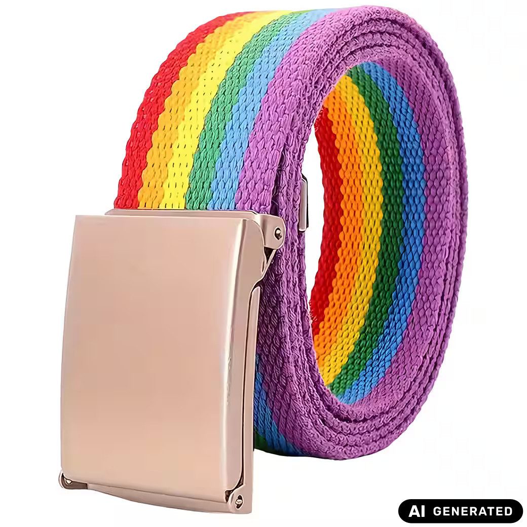 Ware aus aller Welt Koppelgürtel Pride Gürtel – LGBTQ Regenbogen Gürtel für die CSD Community (1-St)