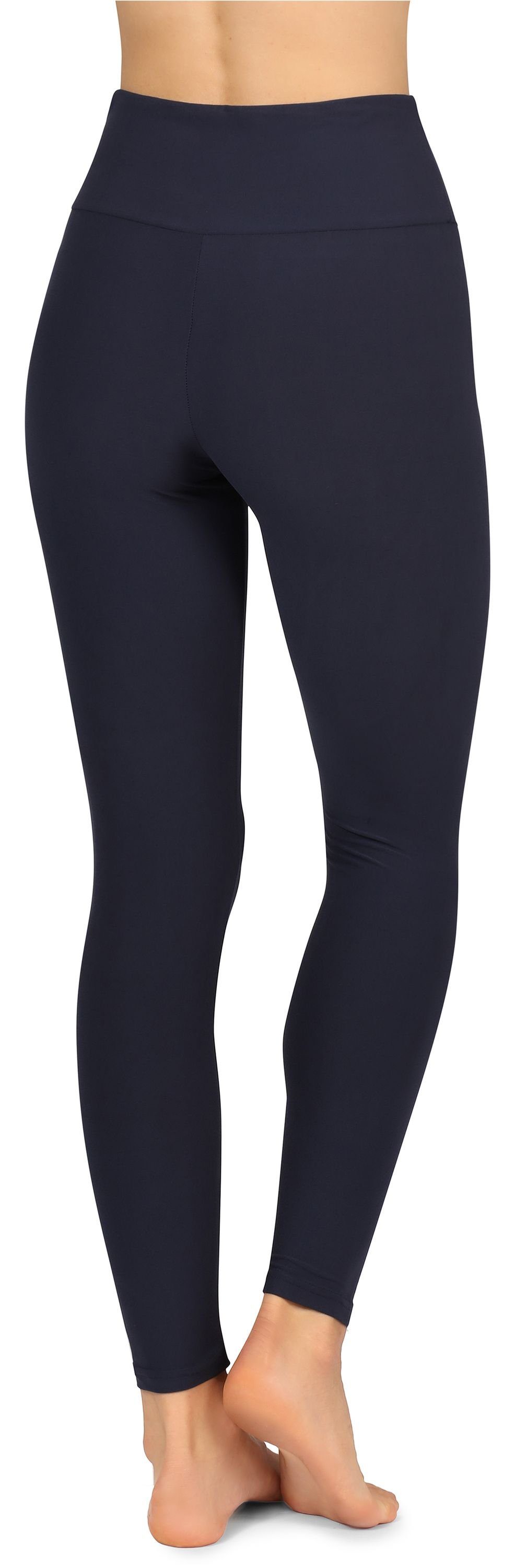 Leggings Marineblau MS10-303 Leggings (1-tlg) Style Merry Bund Lange Damen elastischer