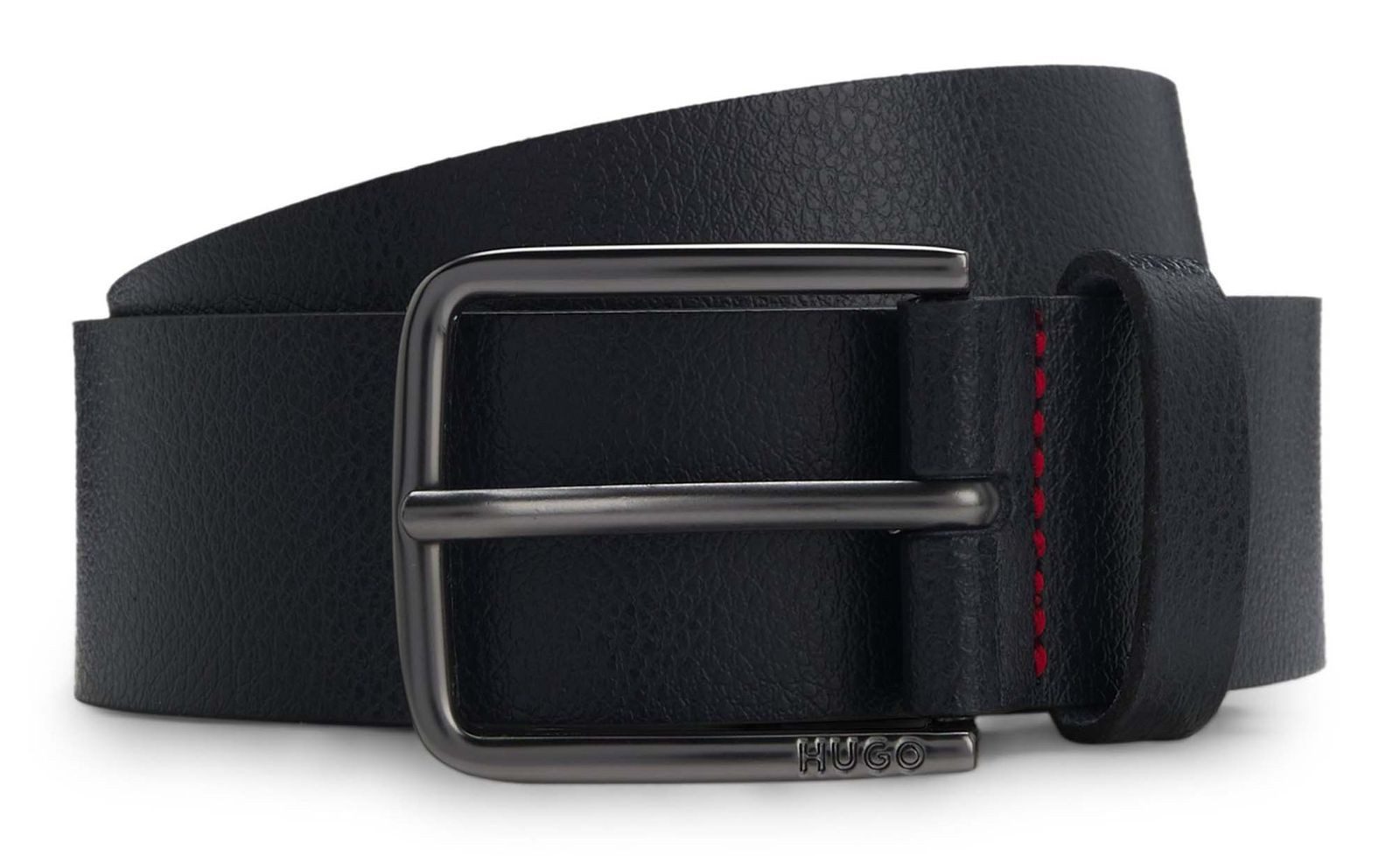 HUGO Ledergürtel Belt aus echtem Rindsleder