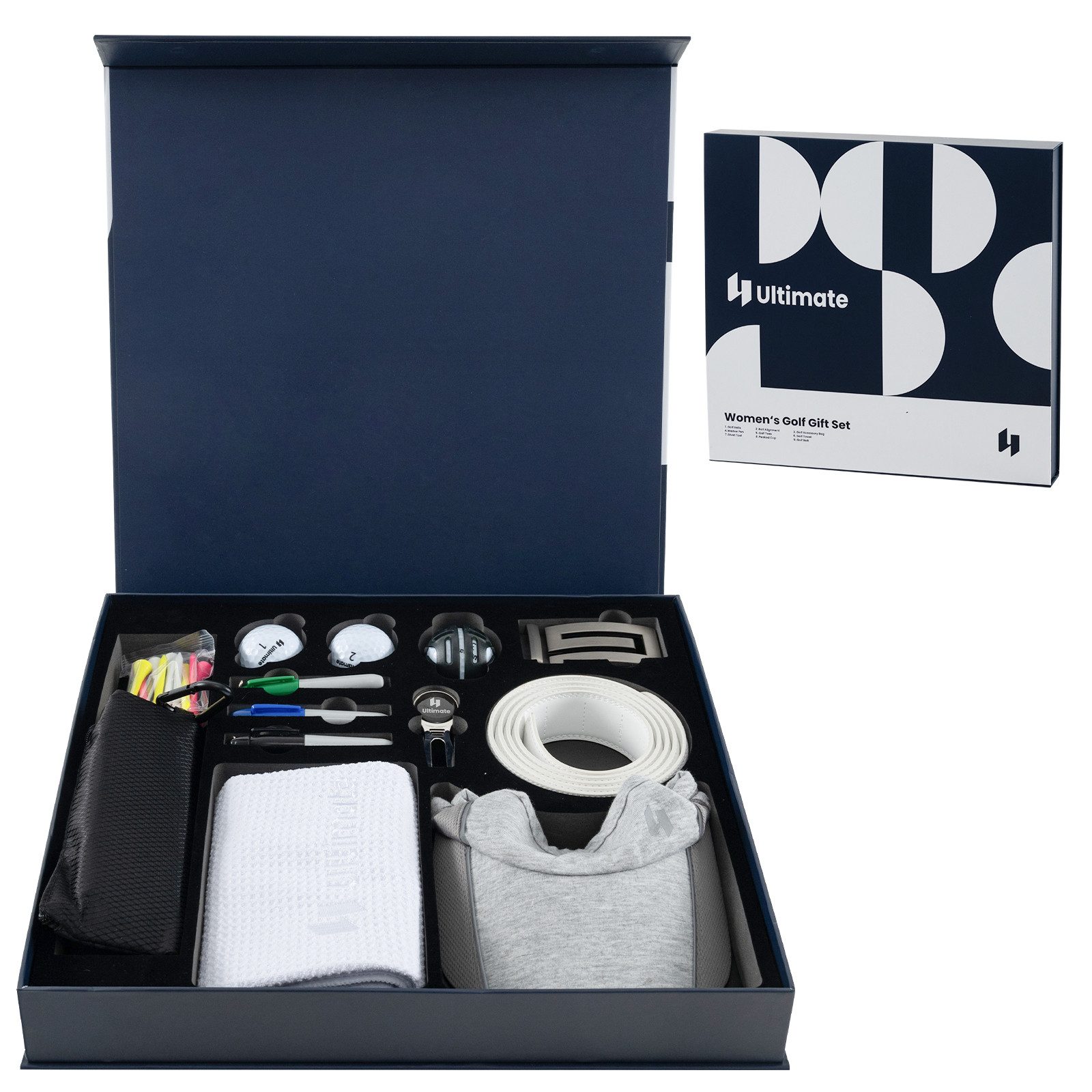 COSTWAY Golfball, komplettes Golf-Zubehör Set mit 3 Golfbällen