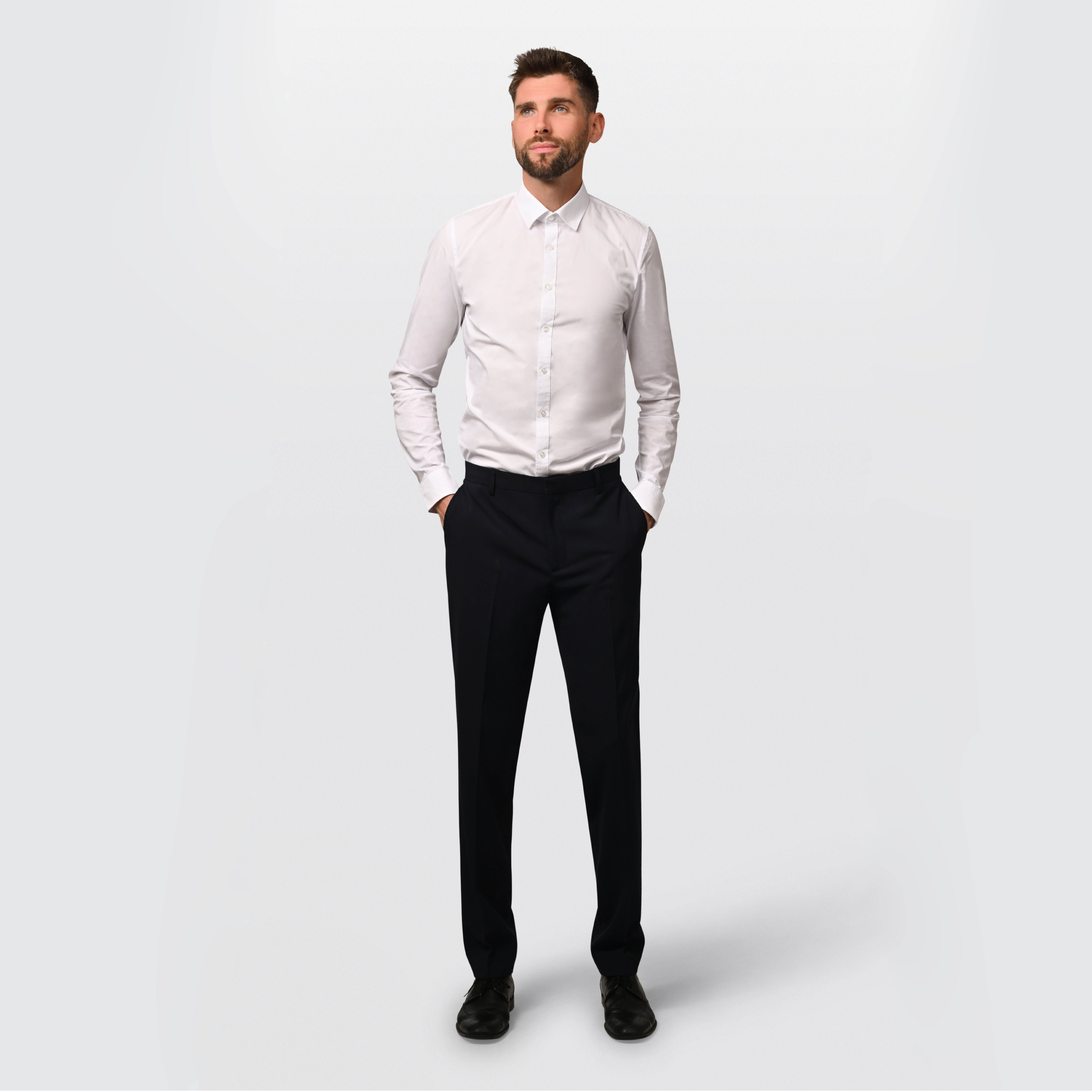 Hirschthal Anzughose Herren Business Anzughose Slim-Fit in Lang- und Normalgrößen