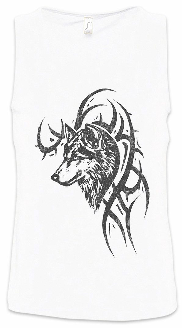 Urban Backwoods Tanktop Wolf & Tribal Ärmelloses T-Shirt Runen Runes German God Walhalla Wikinger Thor Norse Norsemen