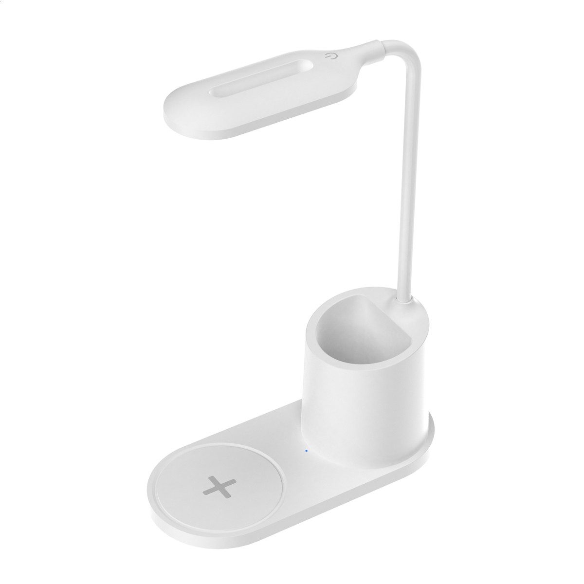 Platinet LED Schreibtischlampe PDL1930, Kaltweiß, Warmweiß, Neutralweiß / Mischlicht, Qi-Ladefunktion mit 5 W, 3 Lichtmodi und verstellbarem Arm