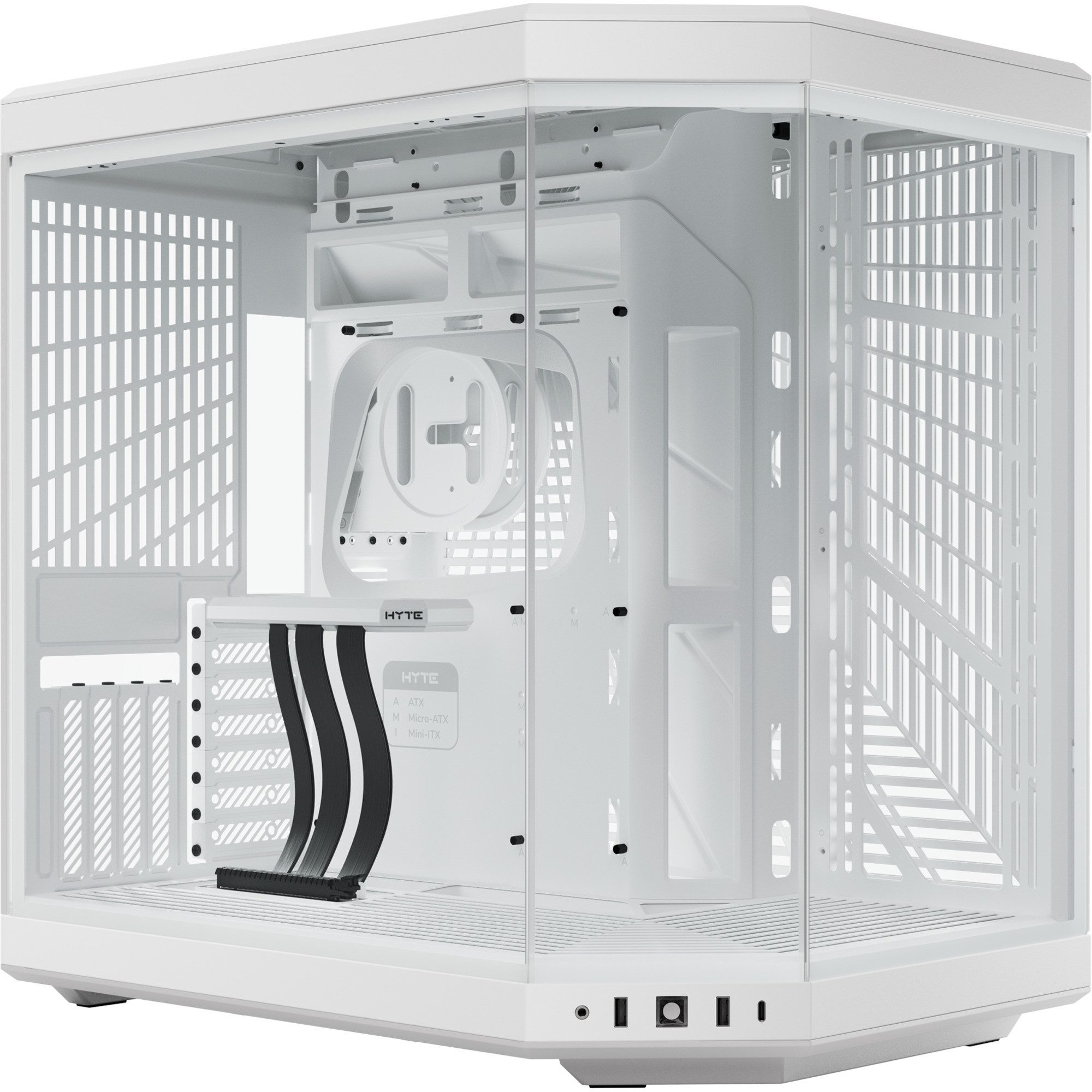Hyte Корпуса ПК HYTE Y70 Snow White, Tower-Gehäuse, (Tempered