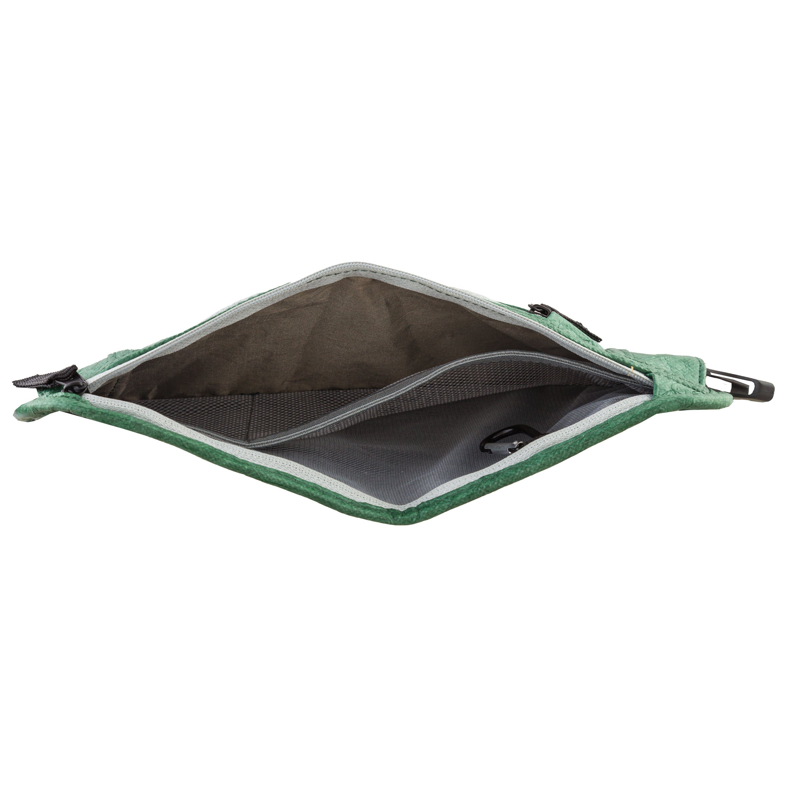 SAO ROQUE Bauchtasche Flache Damen Herren Bauchtasche, Diebstahlsicher RFID Schutz, Vegan, ultraflach, schweiß- und wasserfest, ultraleicht