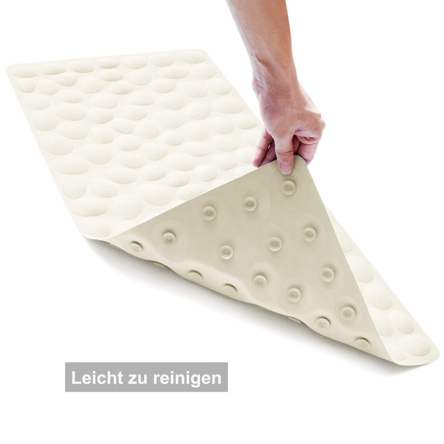 SURFOU Badematte Badewannenmatte rutschfest, Antirutschmatte für Badewanne, Badematte, Maschinenwaschbar, Naturkautschuk, Rechteck 40*80cm, Duschmatte rutschfes – Bild 5 von 5