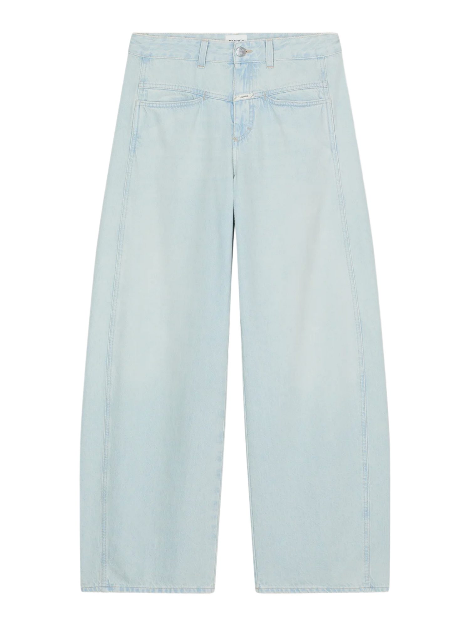 CLOSED Stoffhose blau,Casual,Baumwolle,Unifarben,Weit,Mittel