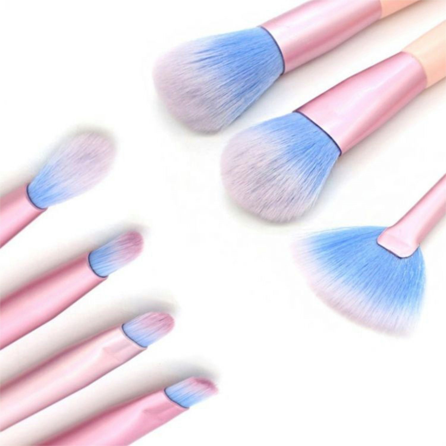 WS-Trend Kosmetikpinsel-Set Exquisites 7- teiliges buntes Make-up, 7 tlg., Pinselset für ein makelloses Finish