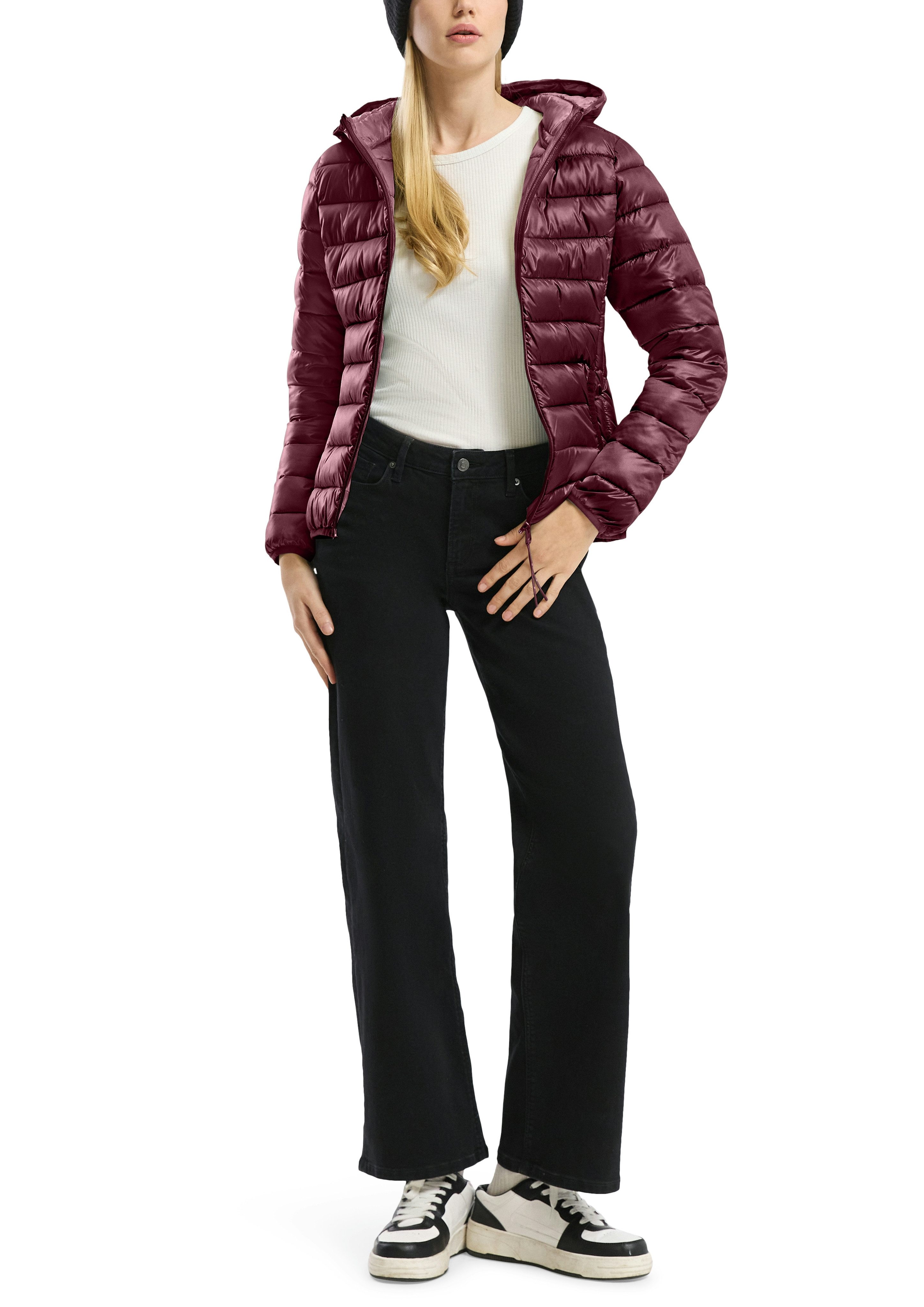 QS Outdoorjacke mit Kapuze günstig online kaufen