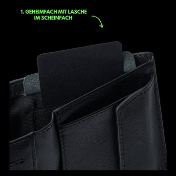 CRBNCNCPT Geldbörse Portemonnaie aus Carbon Fiber & Leder, Geldbeutel Herren Schwarz, Außen: Echtes Carbon Fiber Innen: Naturbelassenes Premium Leder