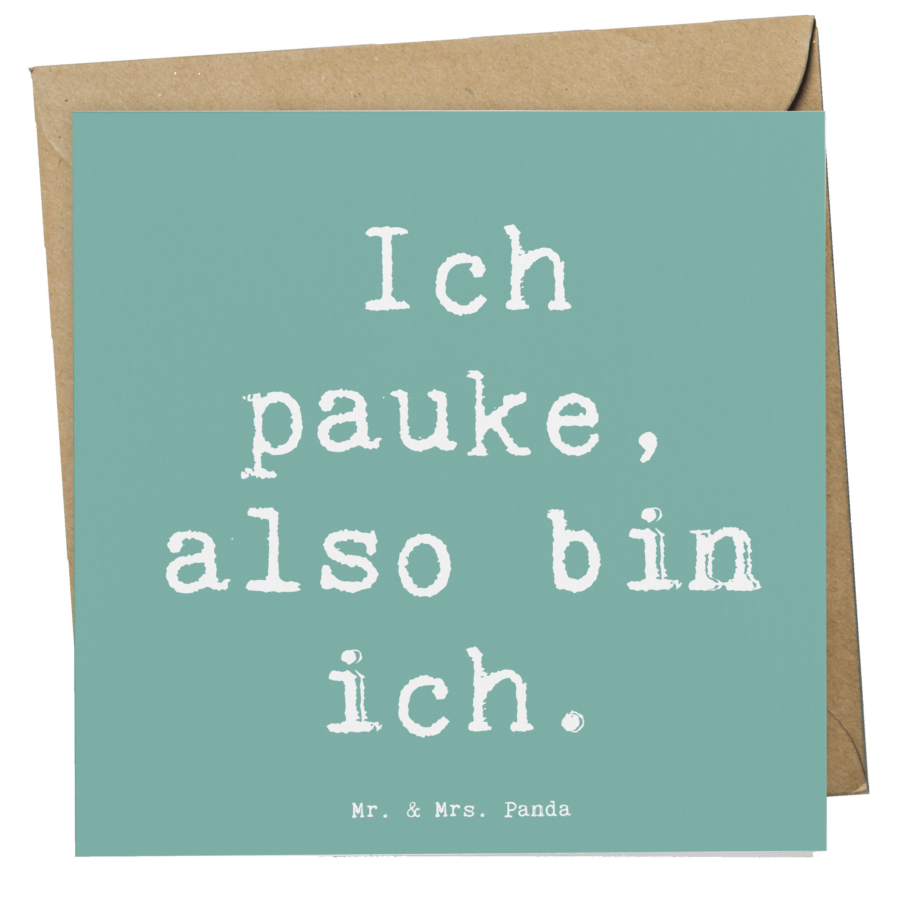 Grußkarte Pauken Motivation - Meeresbrise - Geschenk, Lernen, Orchester, Hochwe