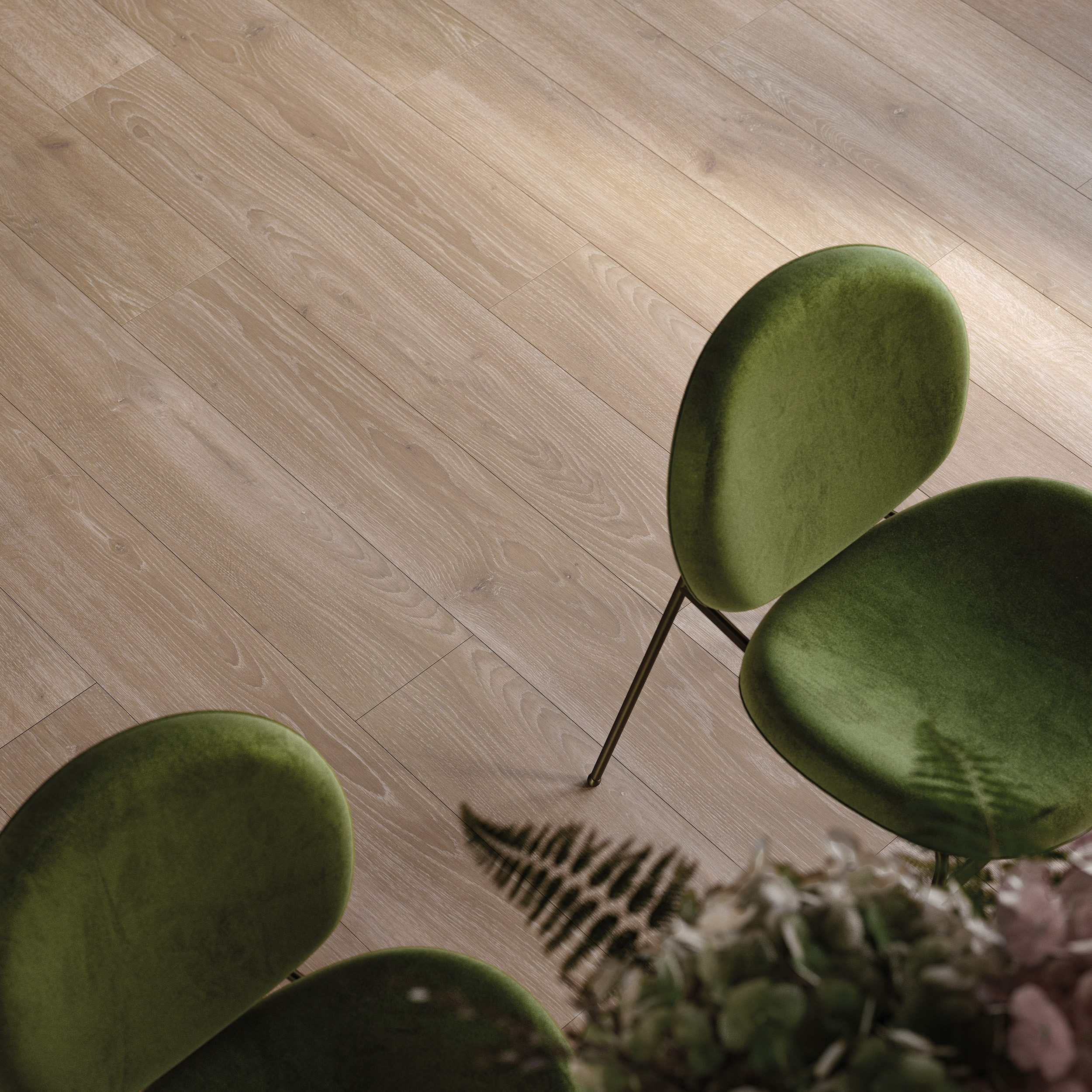 PARADOR Laminat Classic 1050 Eiche Skyline perlgrau, 10 St., Klicklaminat 2,493m² (10 Dielen) pro Karton, Eiche